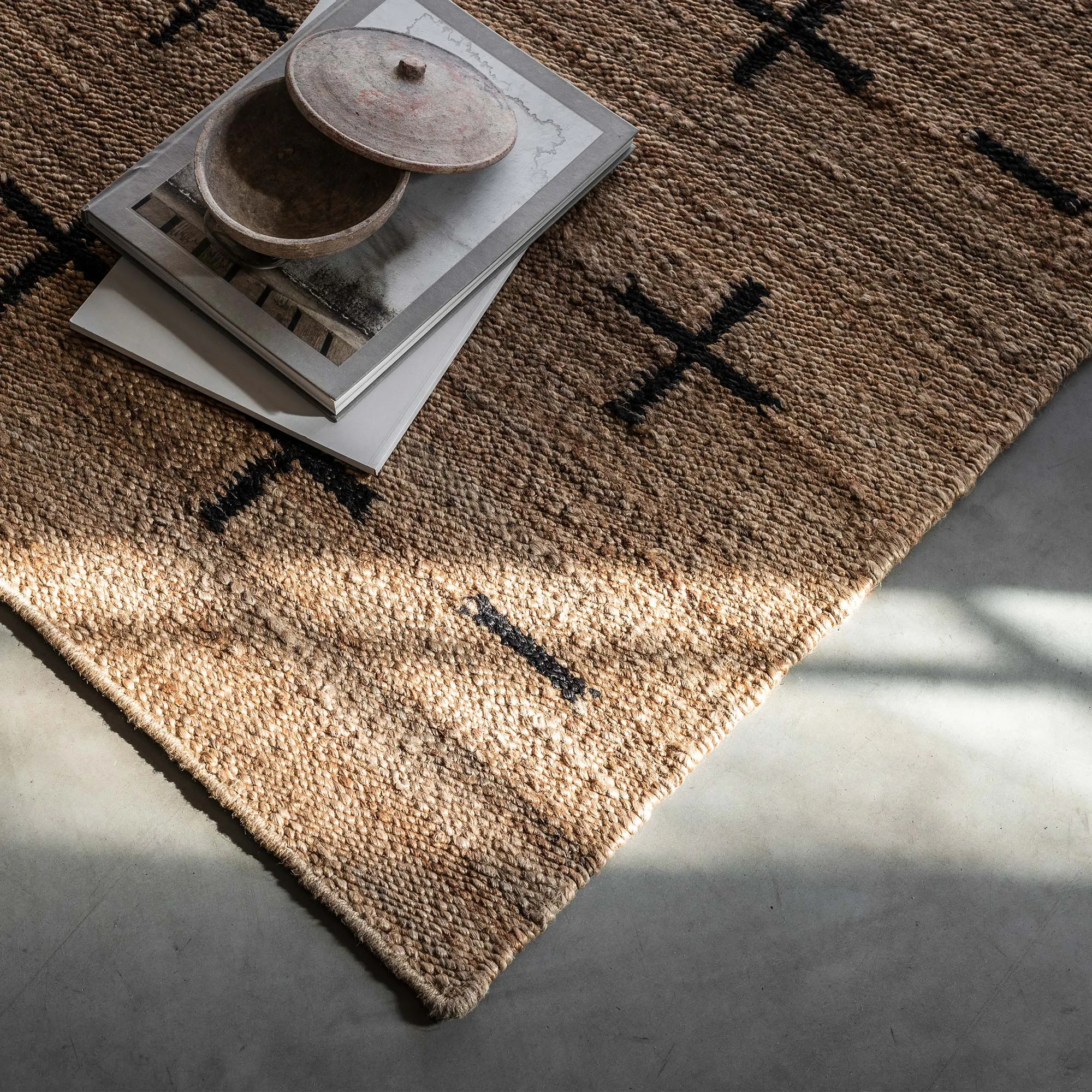 Jute Cross Black jutematta