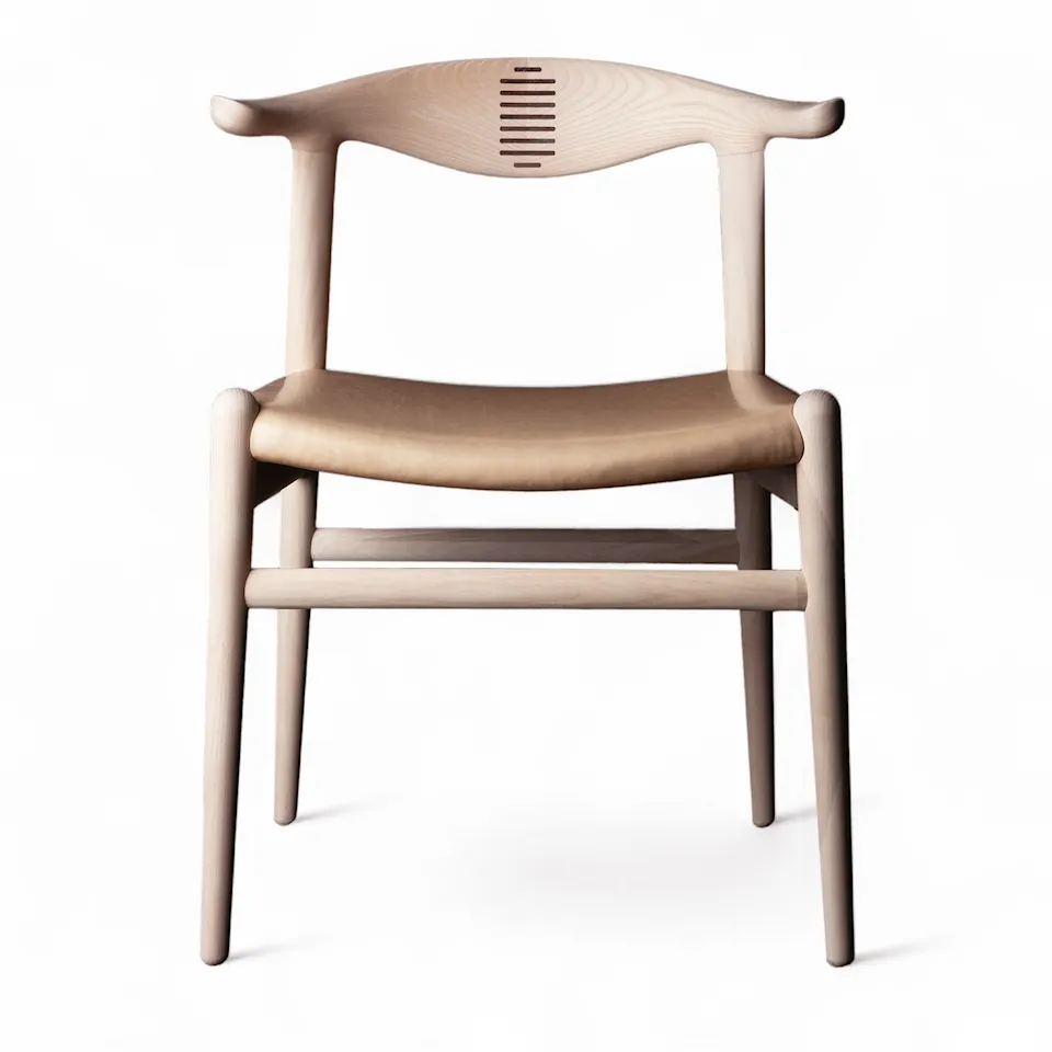 PP505 Cow Horn Chair lädersits stol