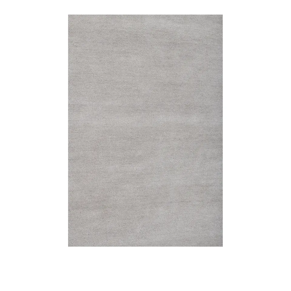 Solid Wool Rug Pale Silver