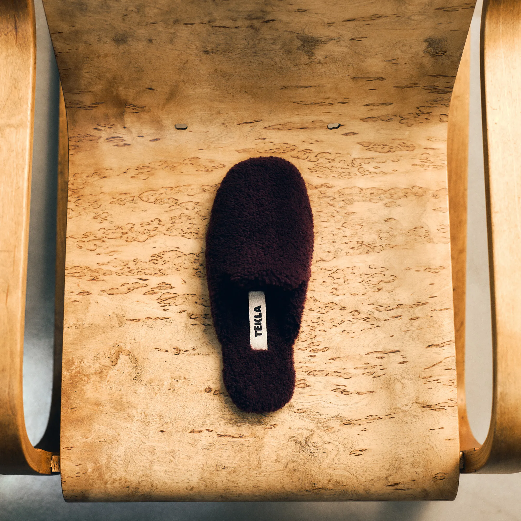 Shearling Wine tofflor - 2