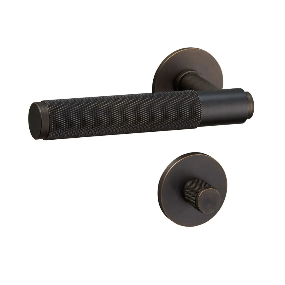 Dörrhandtagssats / utan returfjäder / 30 mm / kryss & vredlås - 1