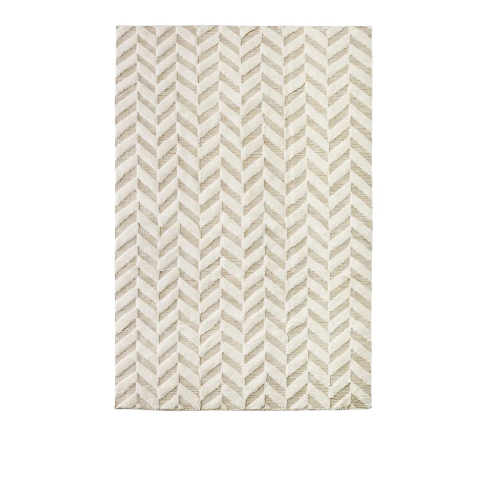 Herringbone White Rug