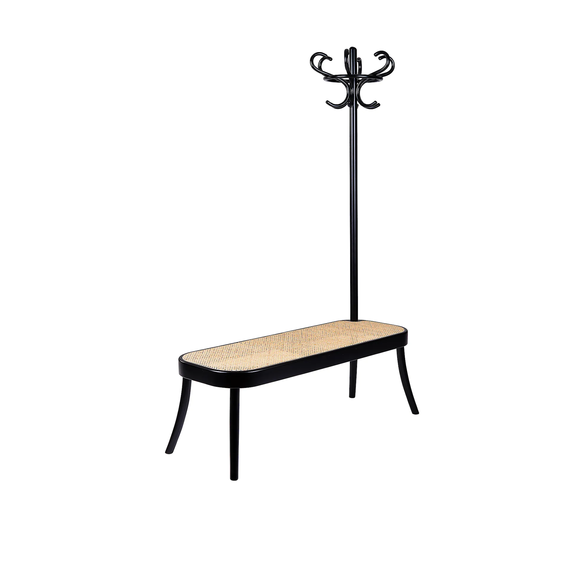 Coat Rack Bench - Gebrüder Thonet Vienna - Front Design - NO GA