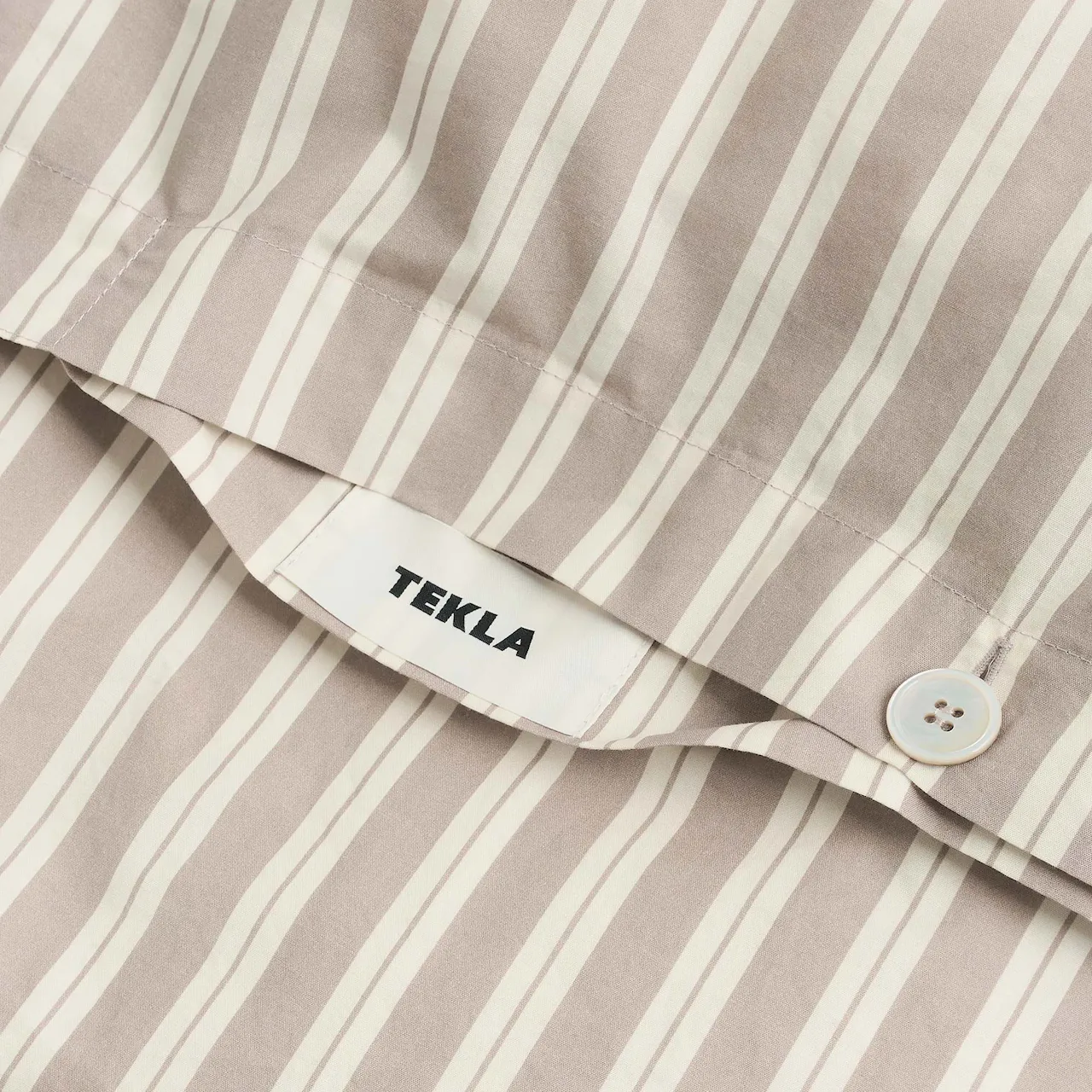 Percale Clay Stripes påslakan