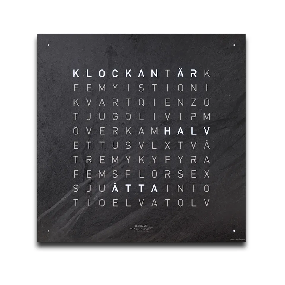 Qlocktwo Earth 45 Creator's Edition – Metamorphite