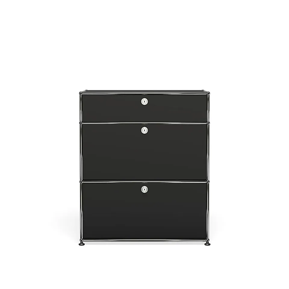 USM Haller 51 storage unit, Graphite Black