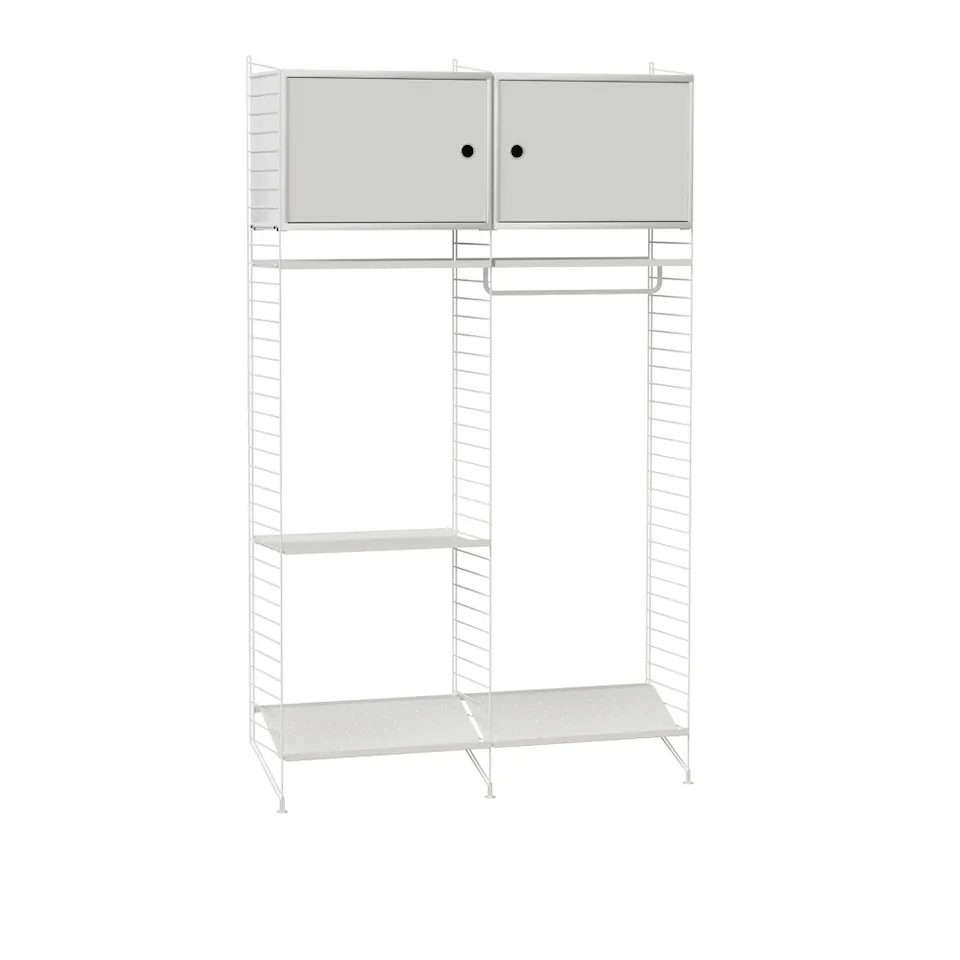 Hall hyllsystem T vit/vit