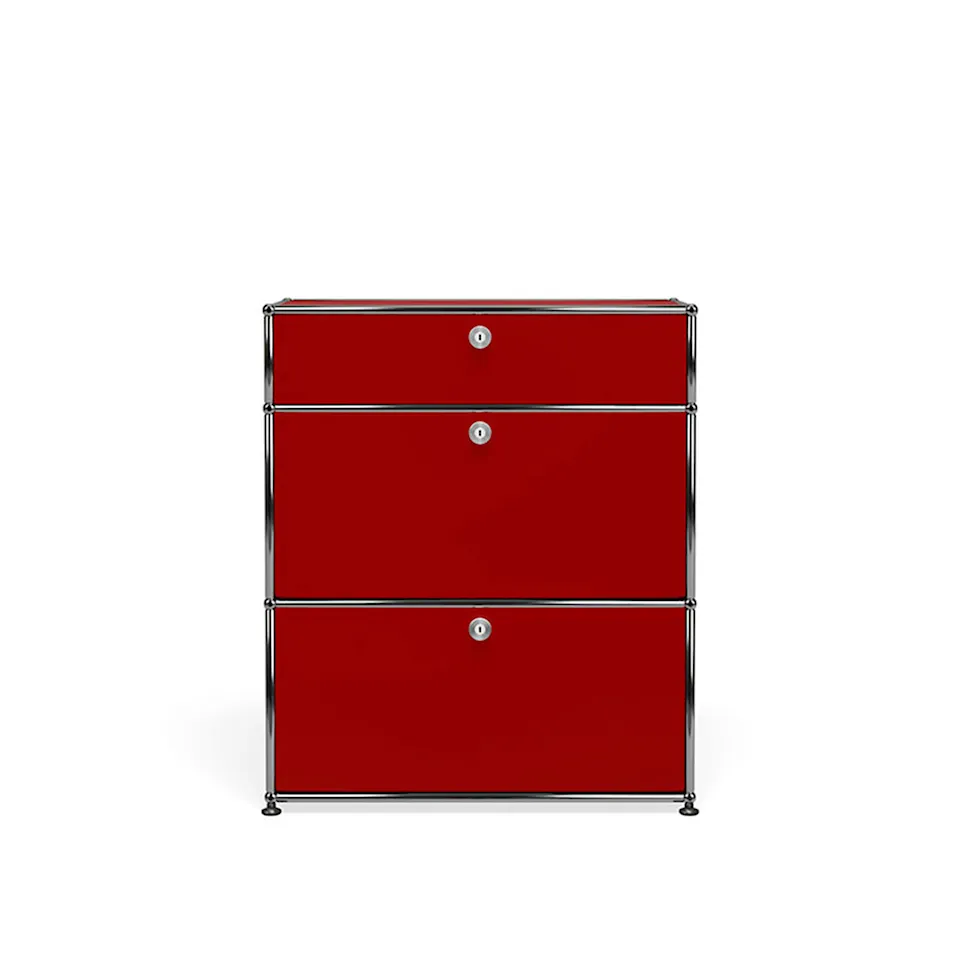 USM Haller 51 storage unit, USM Ruby Red