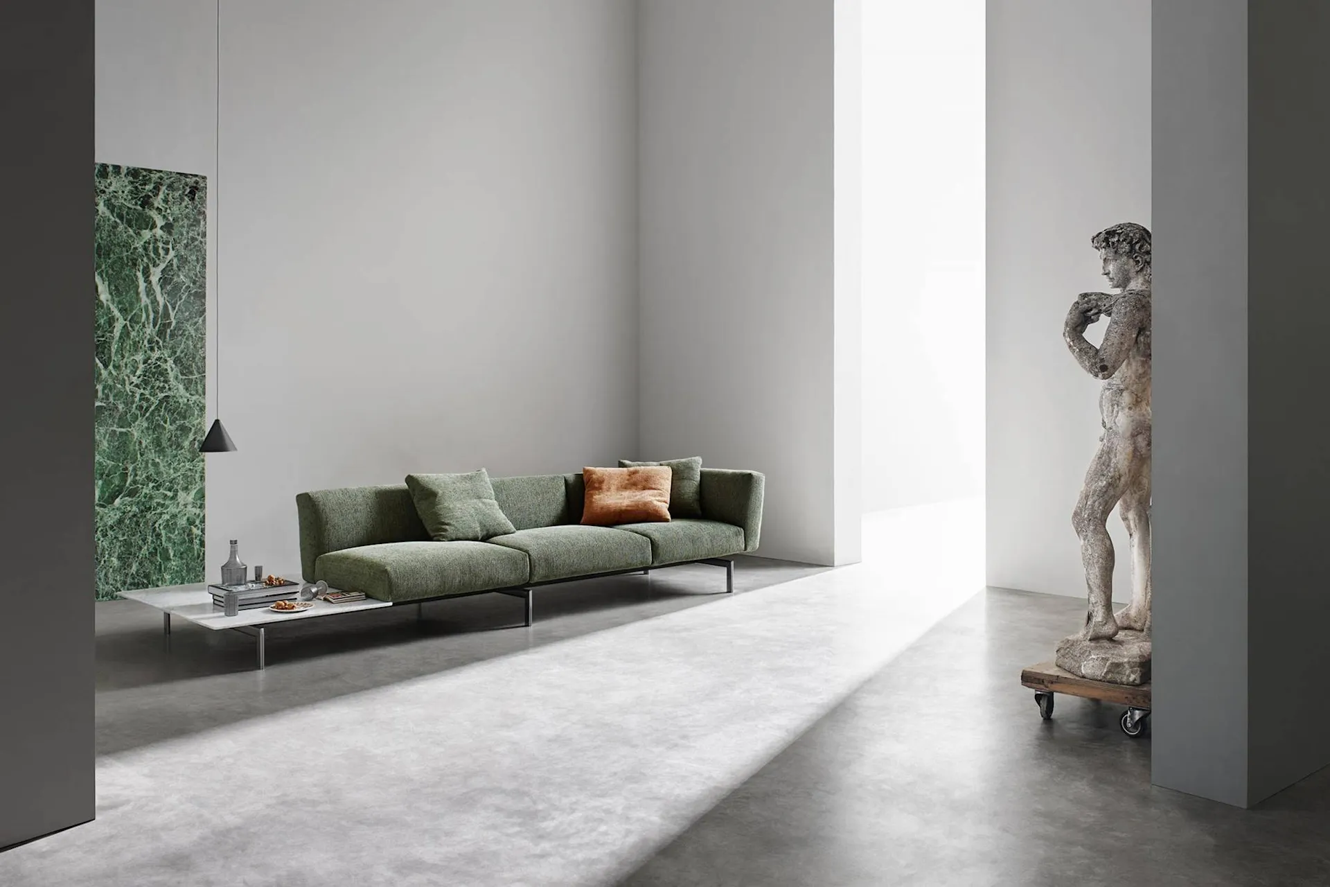 Avio Sofa System Righthand Table - Knoll - Piero Lissoni - NO GA