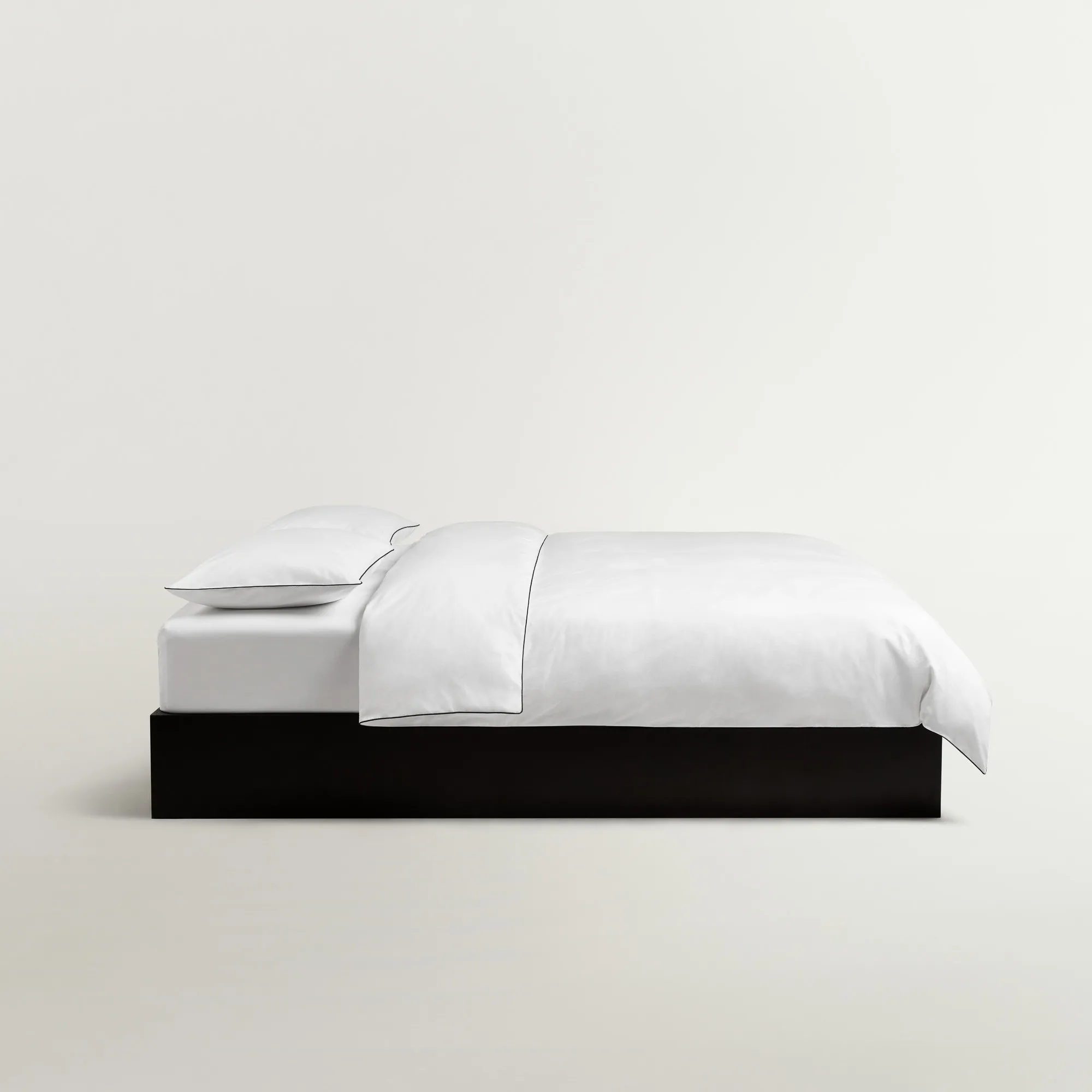 Percale Crisp White/Black påslakan - 6