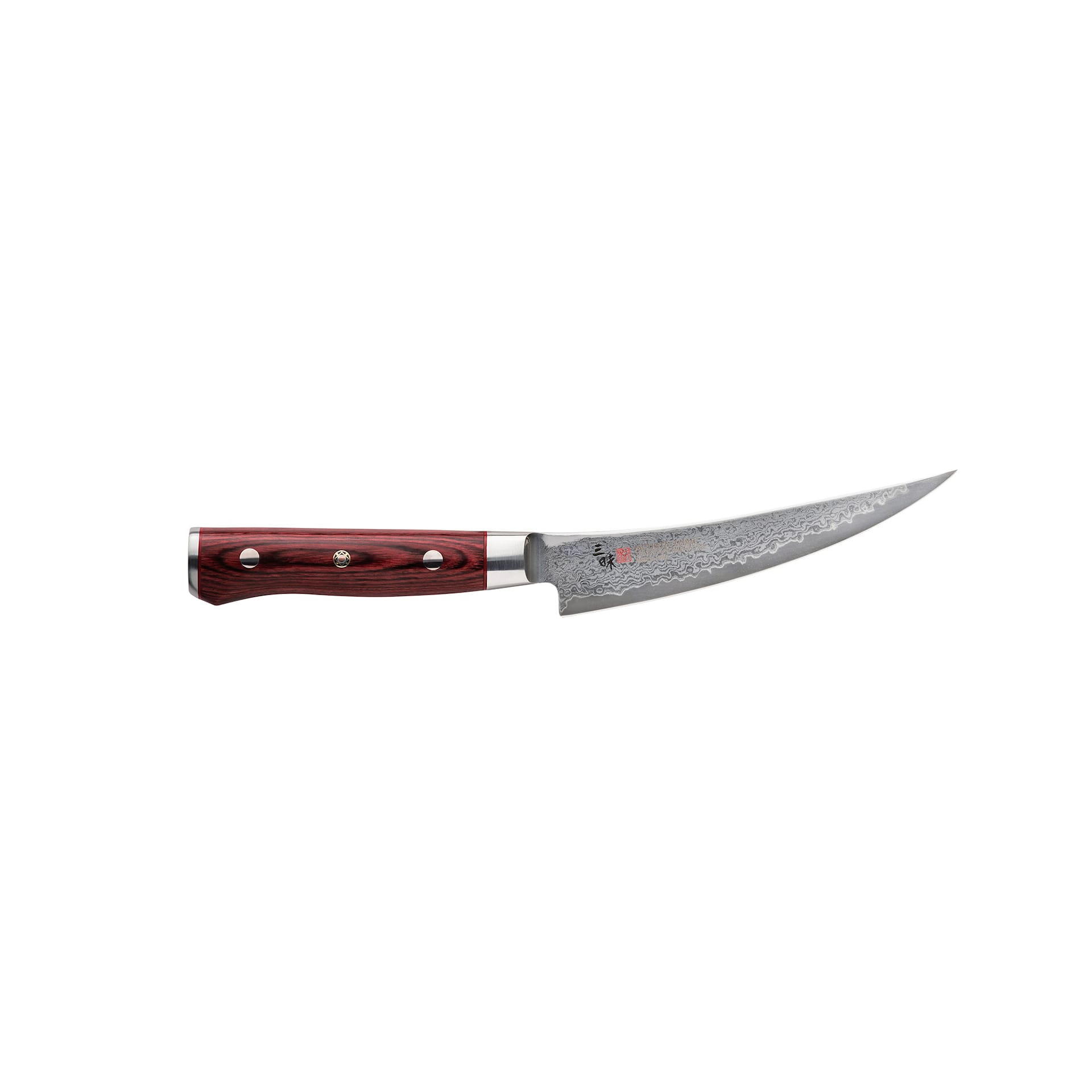 Flame Classic Pro Damascus Boning Knife, 16,5 cm - Mcusta / Zanmai - NO GA