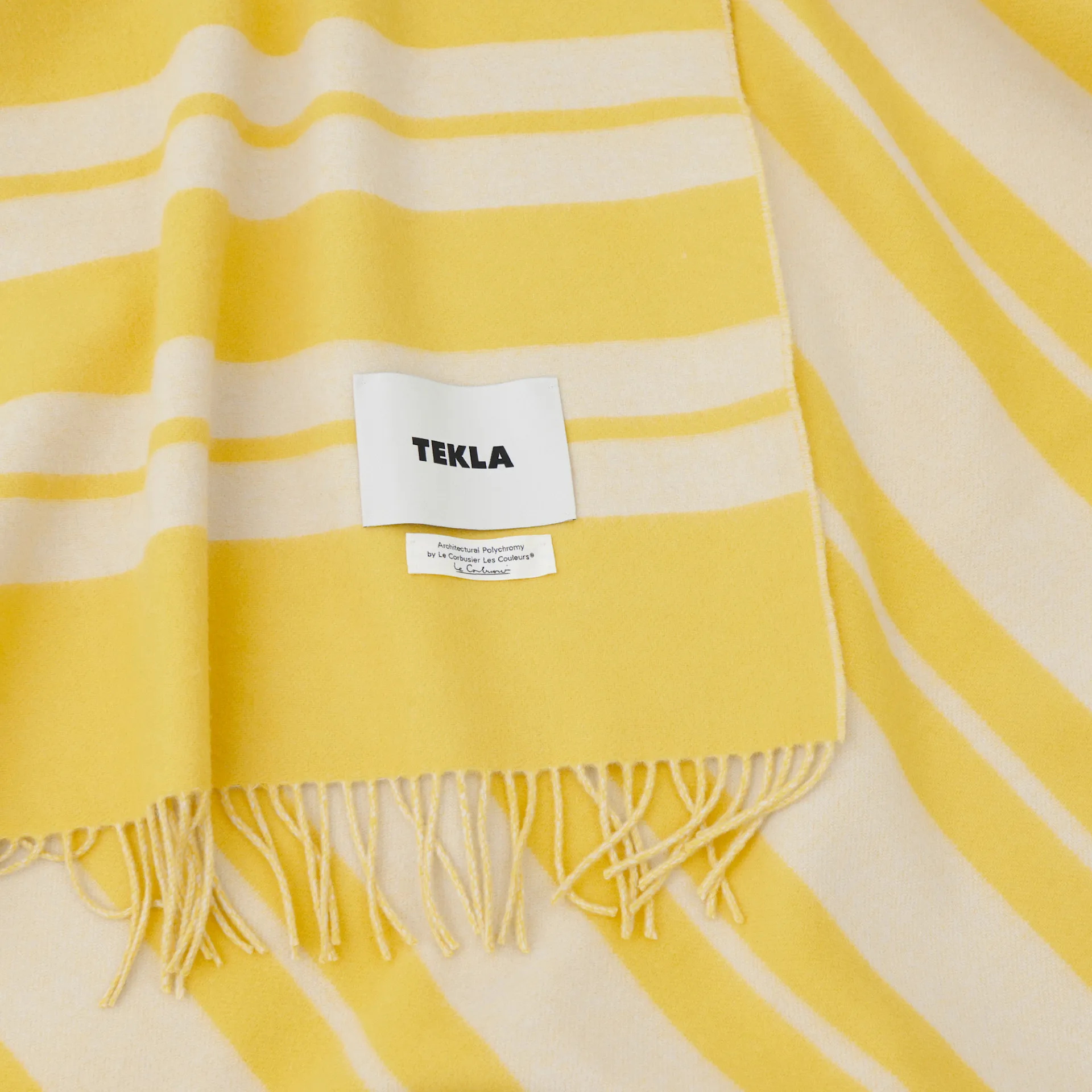 Le Corbusier Blanket - Blanc/Le Jaune Vif - TEKLA - NO GA