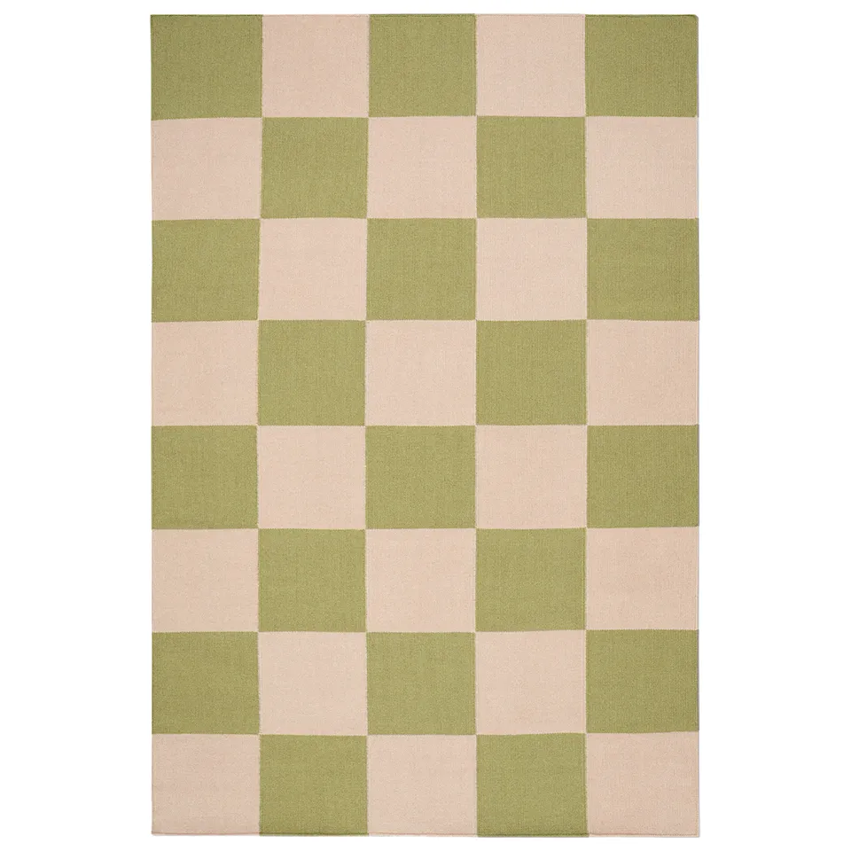 Square Green/Pink ullmatta