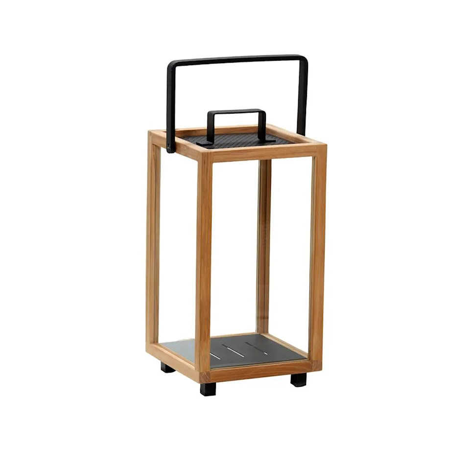 Lighthouse Lykta Liten, Teak/Lava Grey, Aluminium