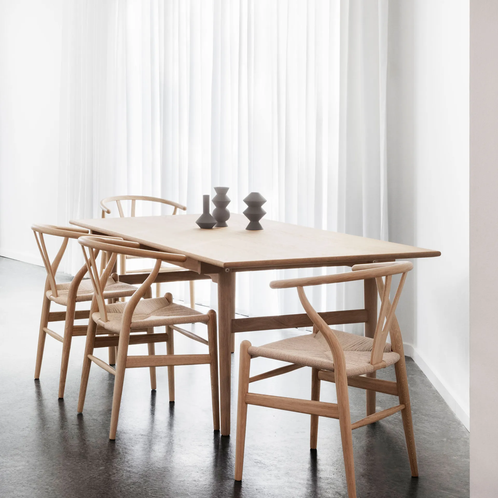 CH24 Y-stolen - Ek/Naturflätat papperssnöre - Carl Hansen - Hans J. Wegner - NO GA