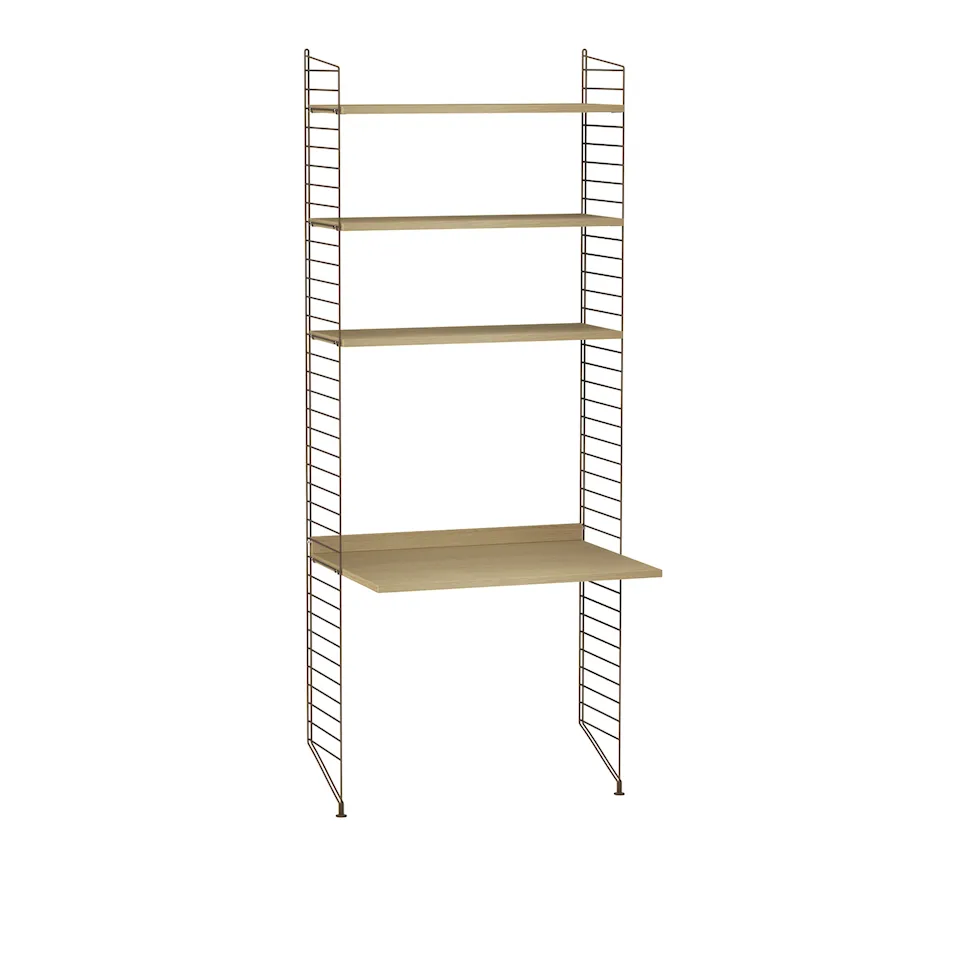 Kontor hyllsystem A ek/brun