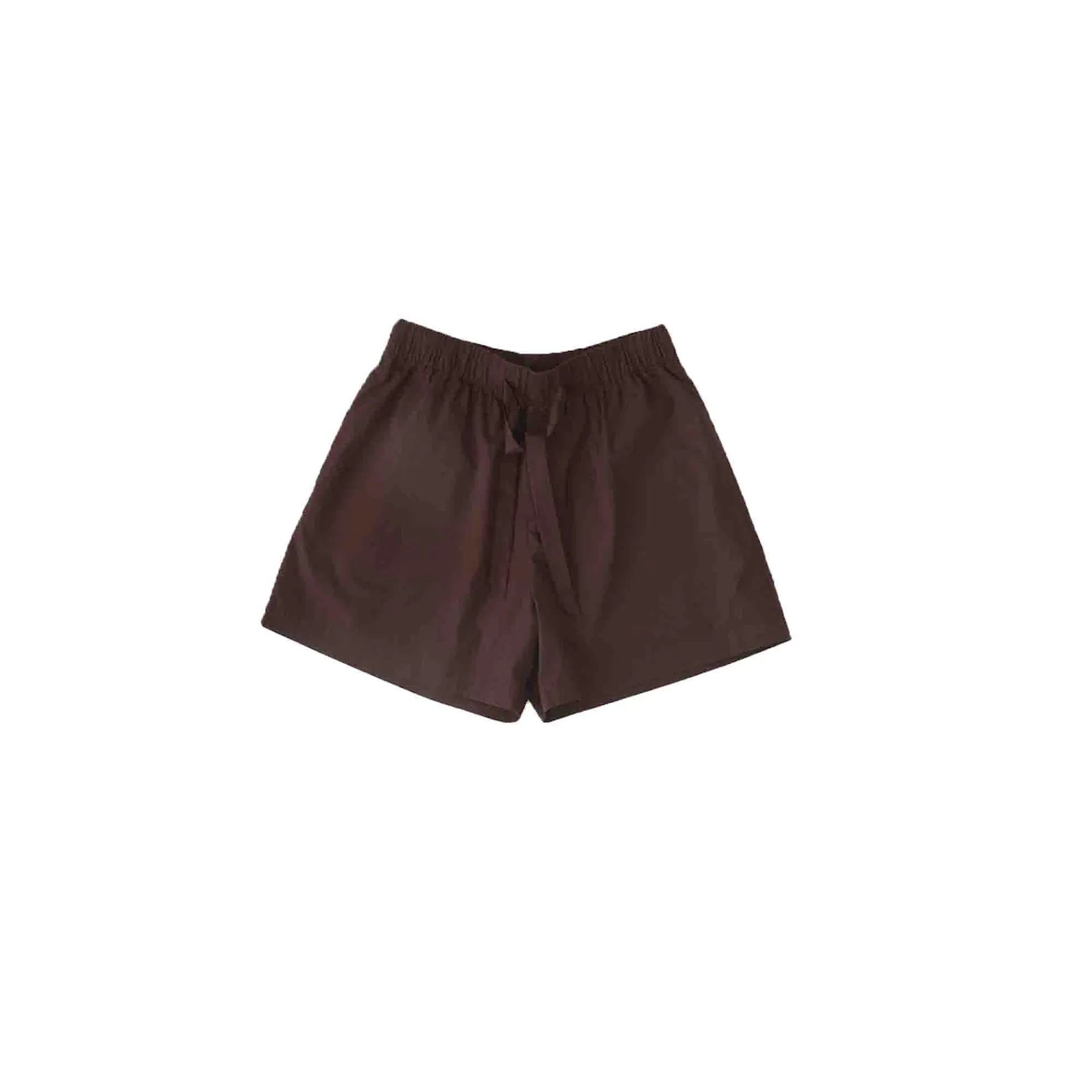 Poplin Pyjamas Shorts Coffee - TEKLA - NO GA