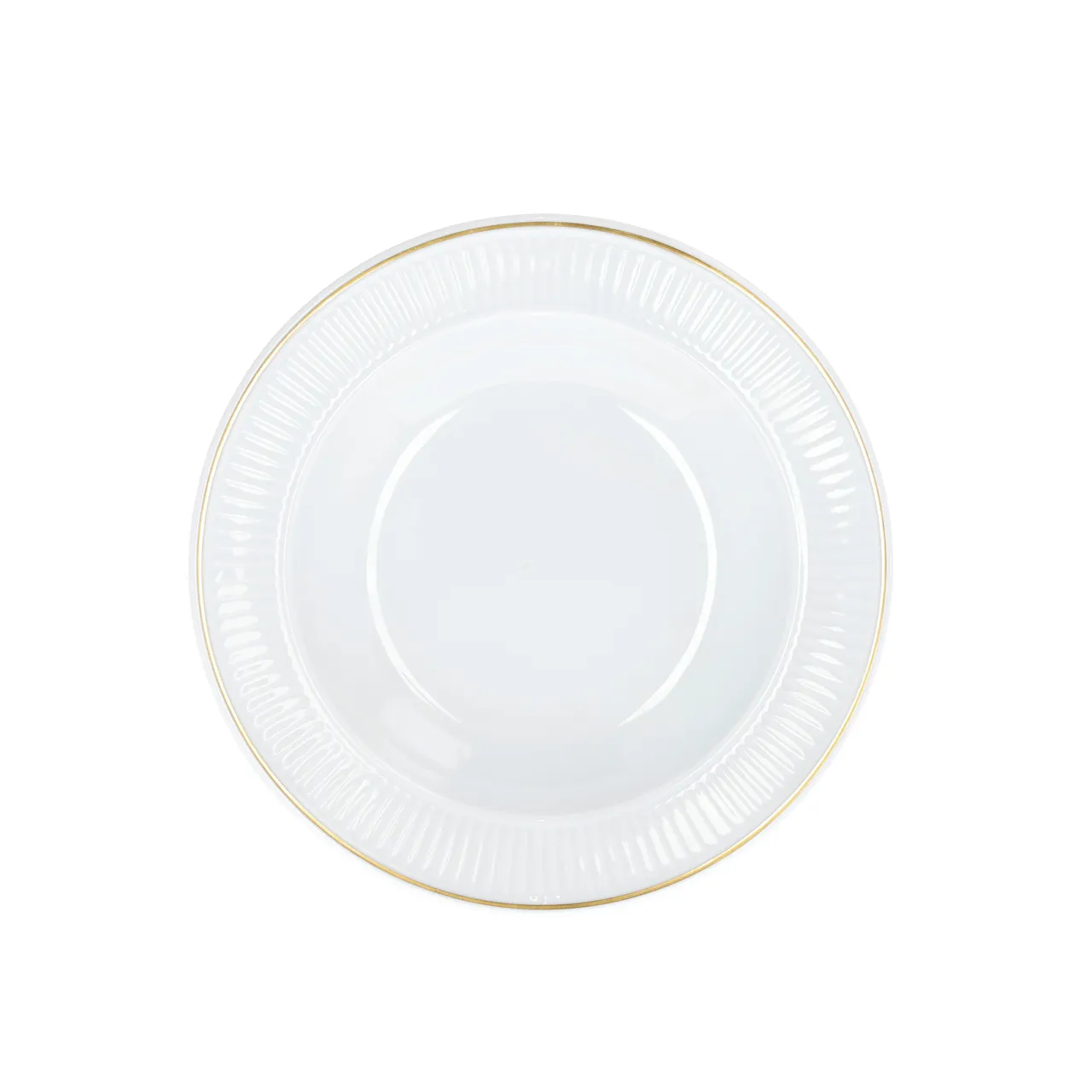 Plissé Deep Plate Ovenproof Porcelain