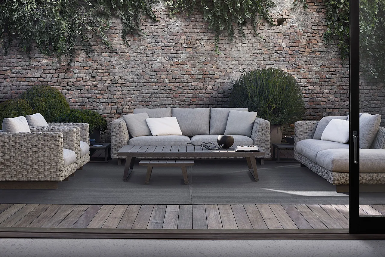 Ray Outdoor Natural Sofa