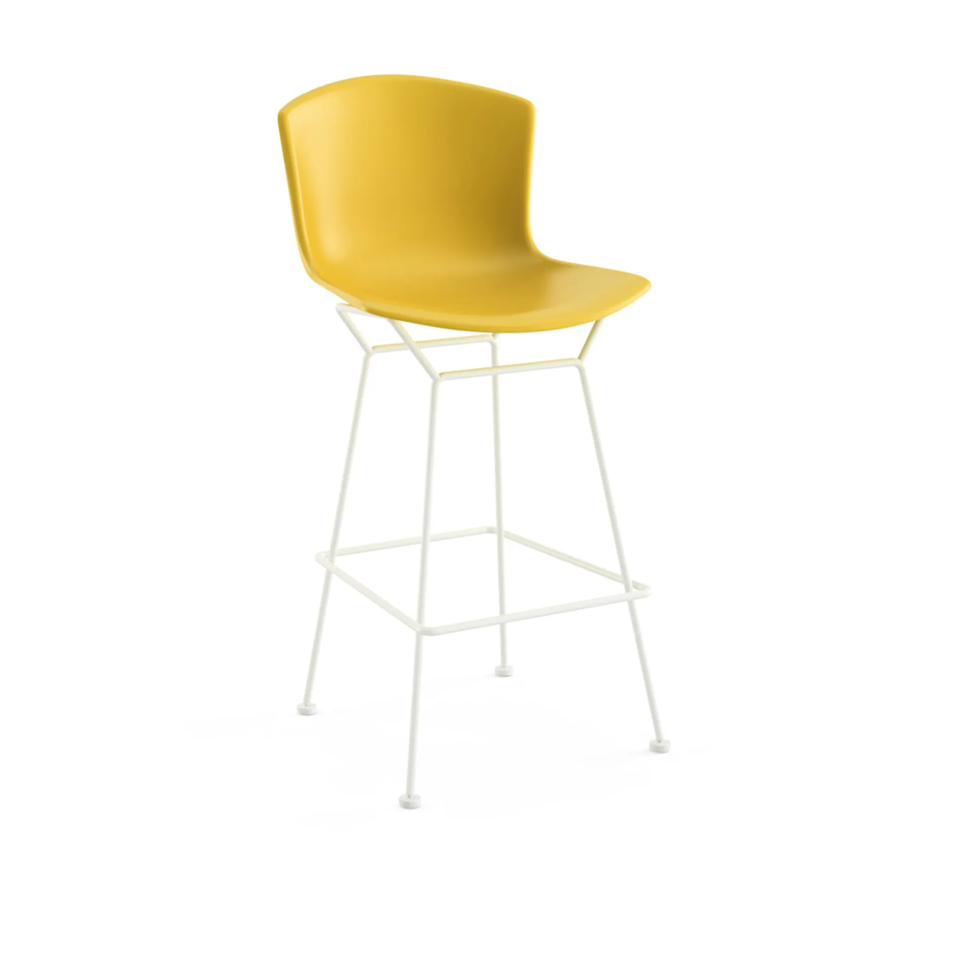 Bertoia Plastic Bar Stool, sitthöjd 69 cm, Svart underrede, Blå sits - Knoll - Harry Bertoia - NO GA