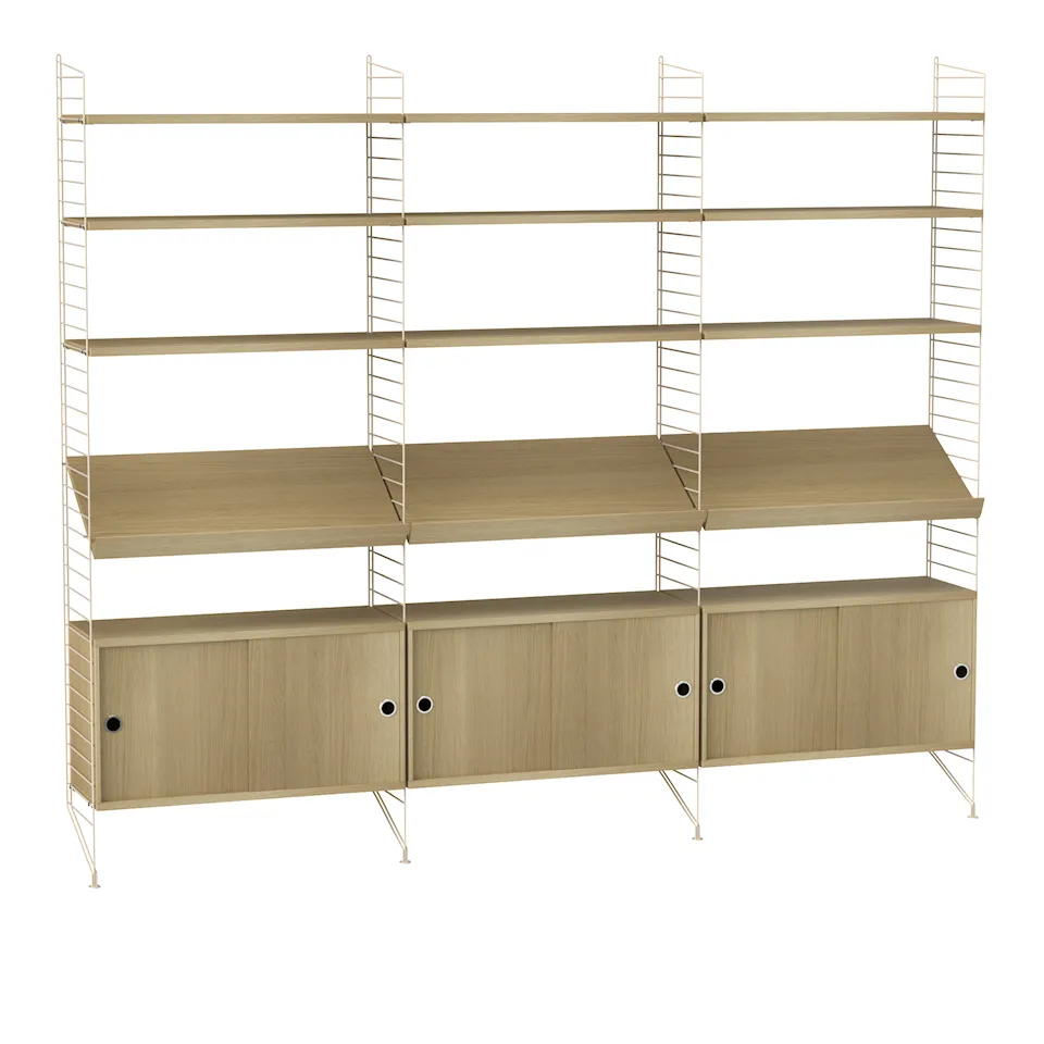 Vardagsrum hyllsystem G ek/beige
