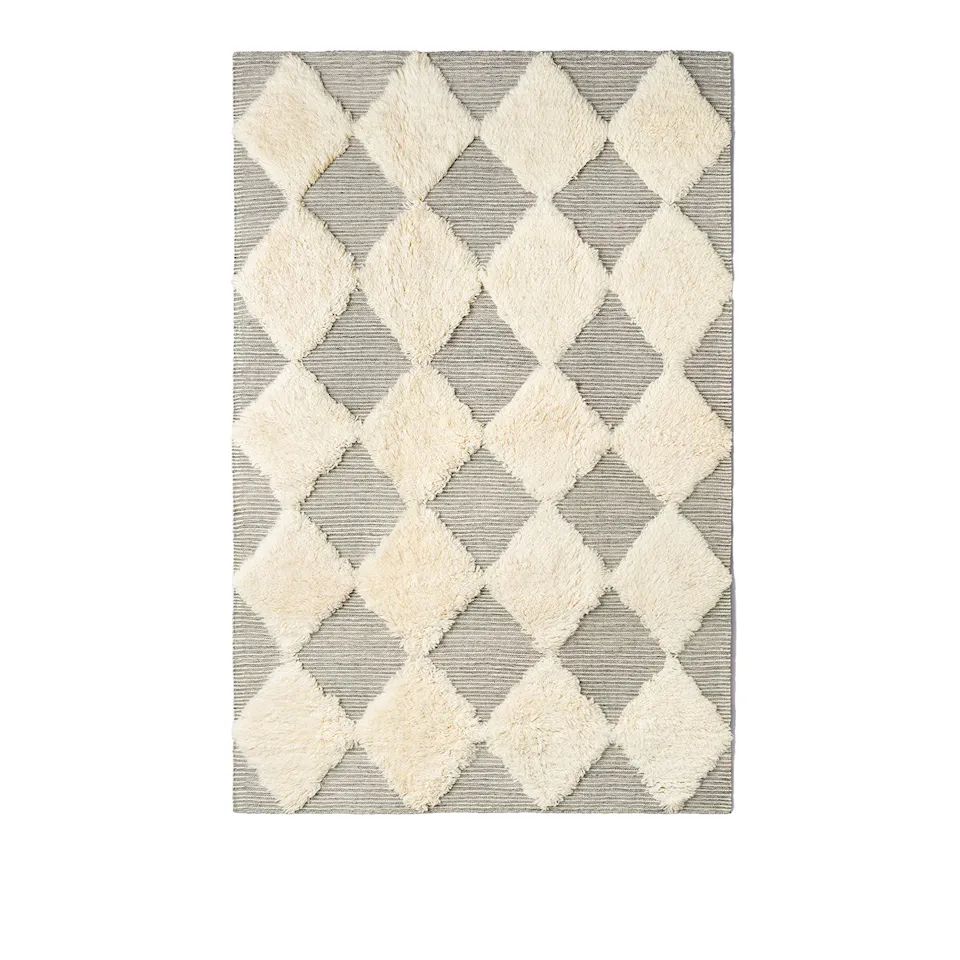 Chess Rug Grey