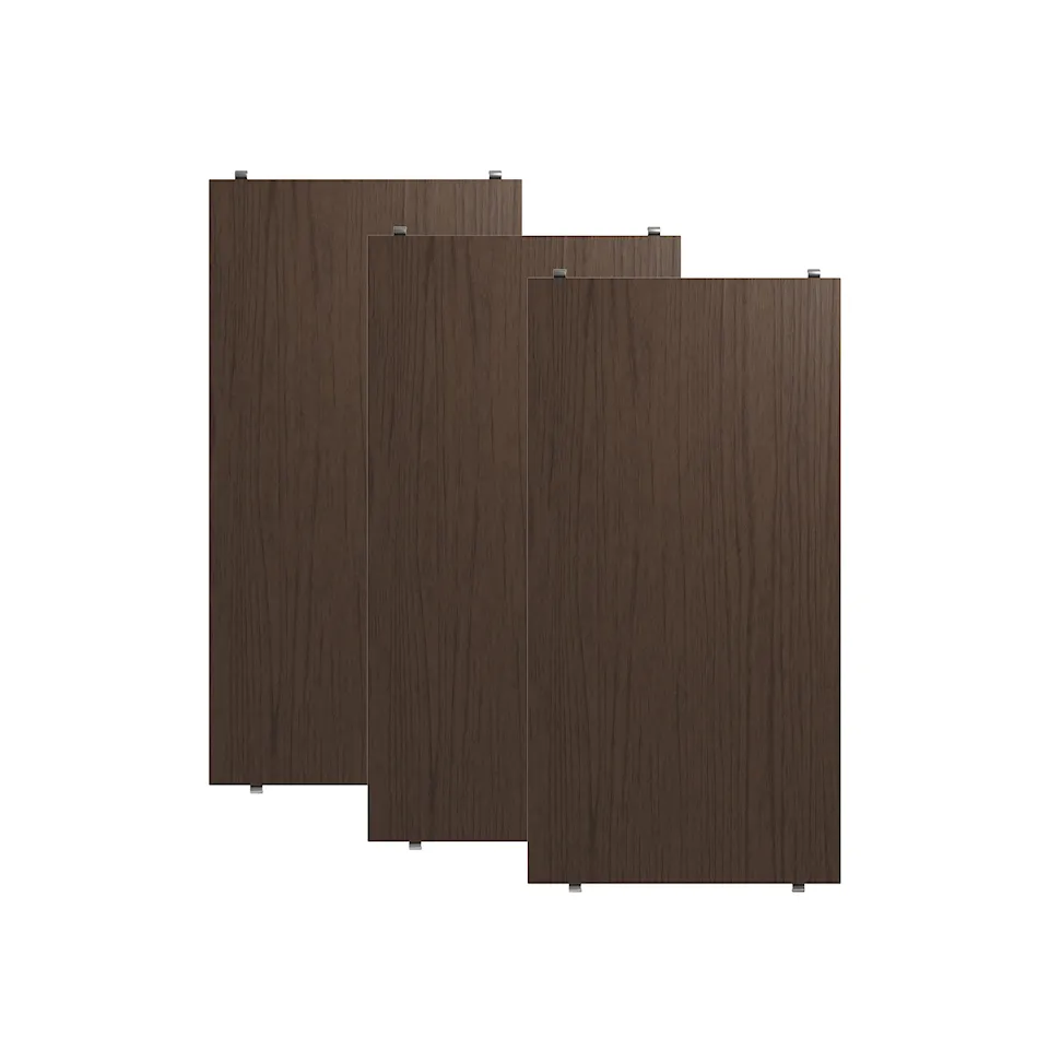 Hyllplan 58 x 30 cm 3-pack mörk ek