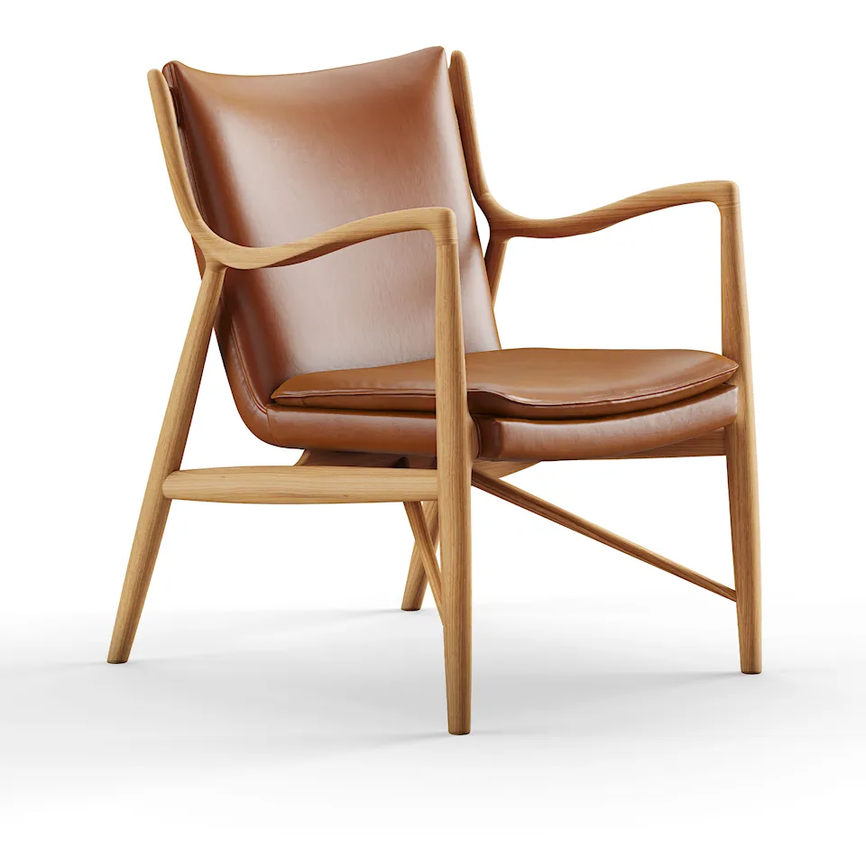 45 fåtölj Dark oiled oak