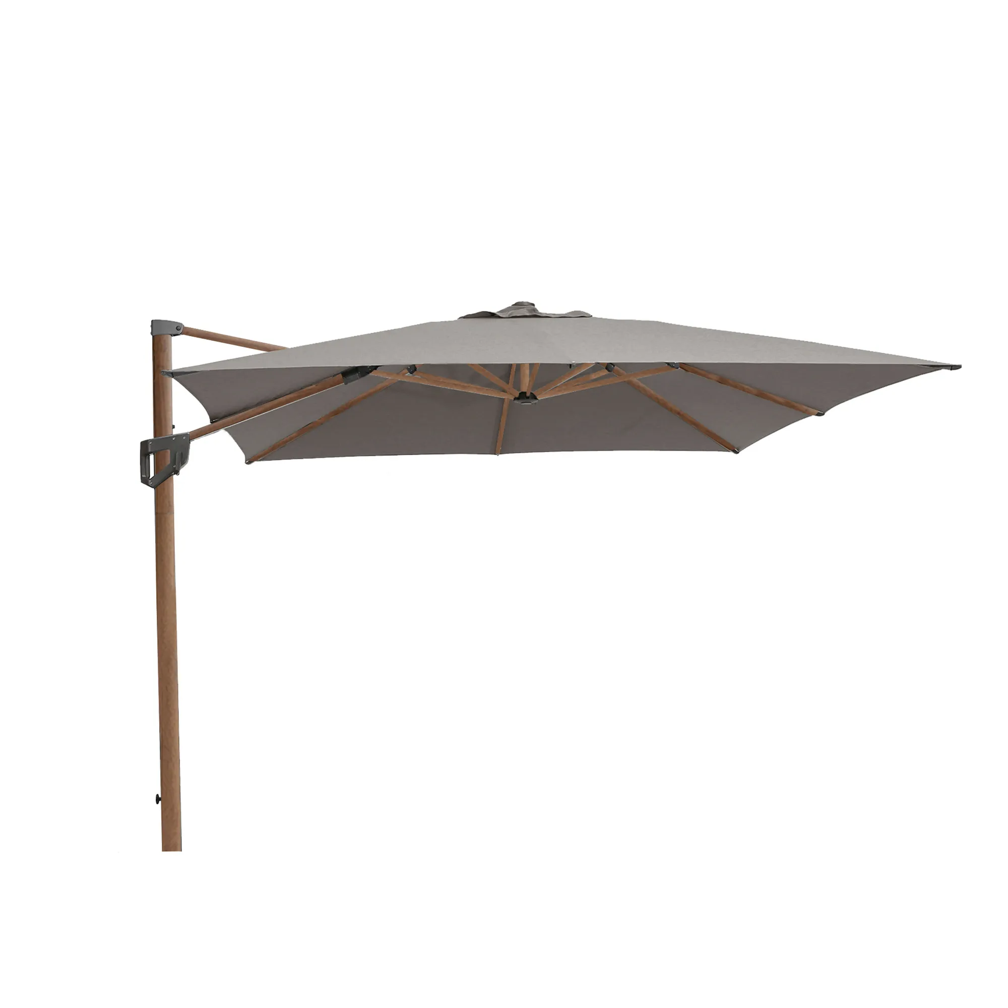 Hyde luxe tilt parasoll trä, 3x3 m - 1