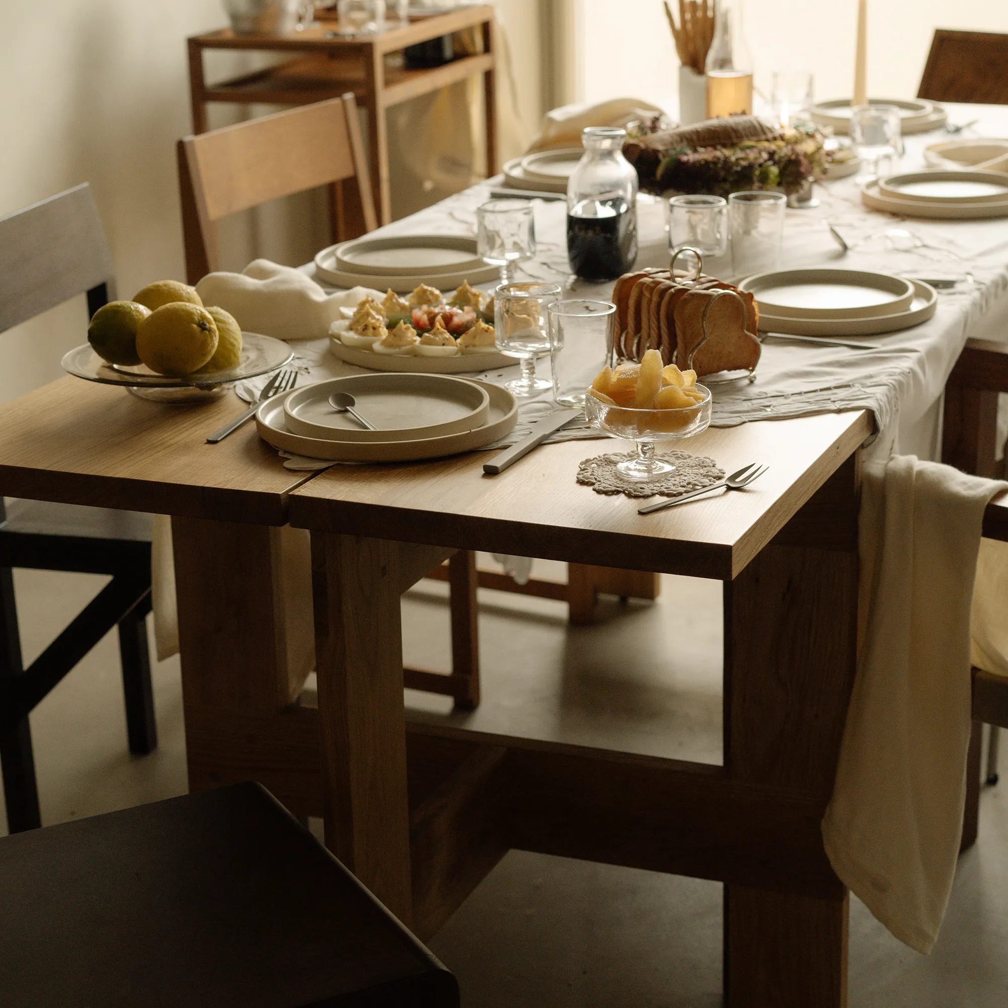 Farmhouse Trestle Planks matbord - 7