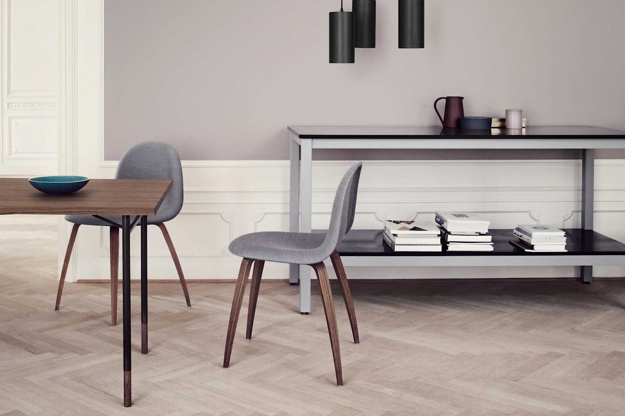 3D Dining Chair Wood Base - Helklädd