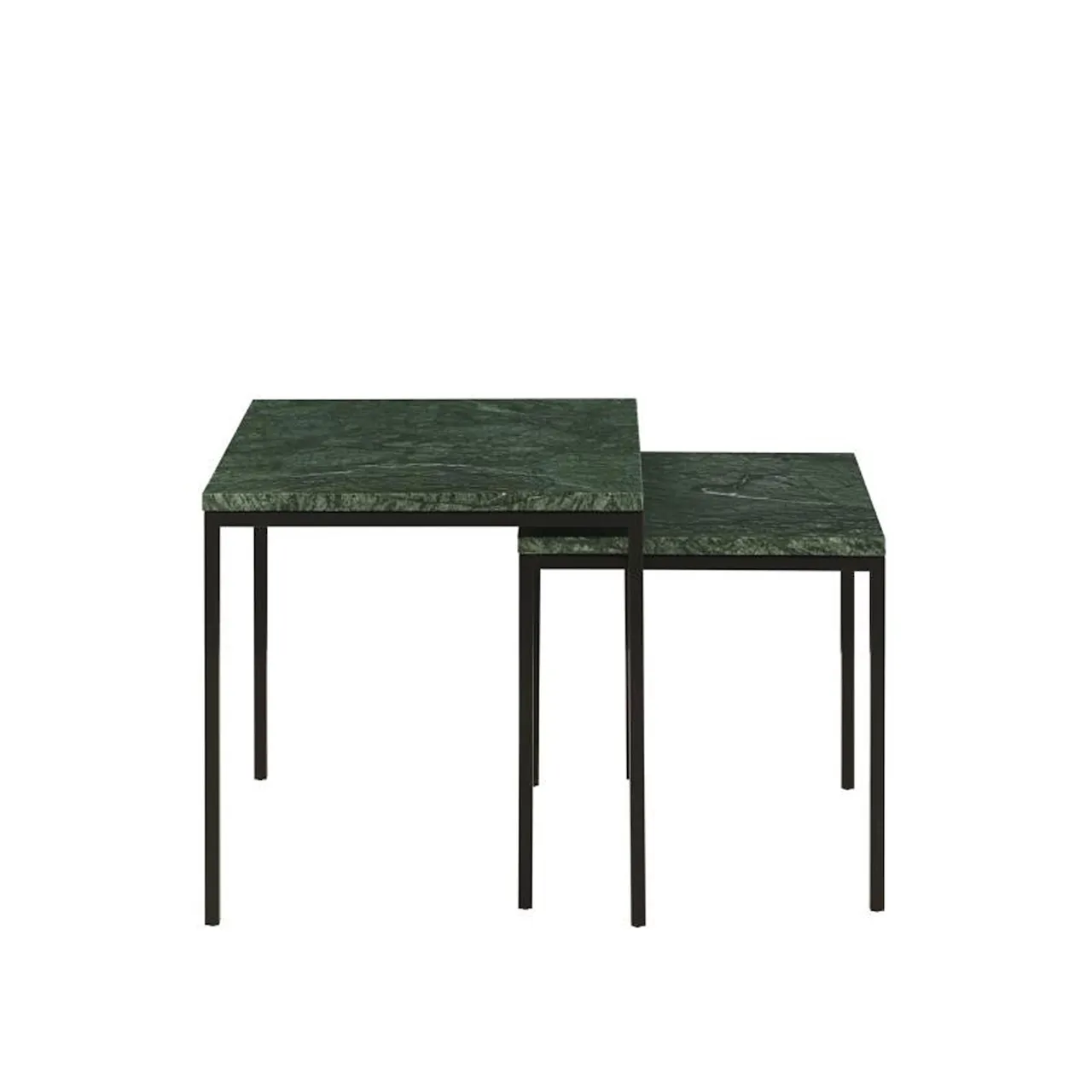 Amadora Occasional Table Small, Verde, Black Lacquered Base