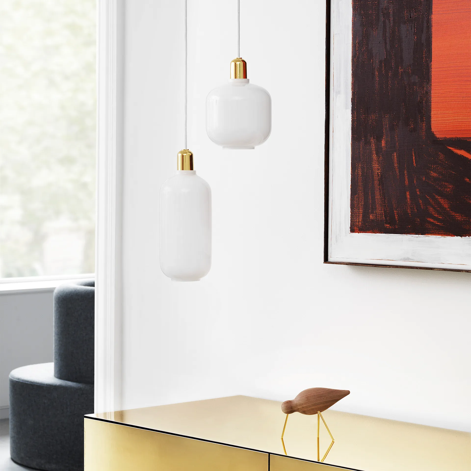 Amp Lamp Small Brass - Normann Copenhagen - NO GA