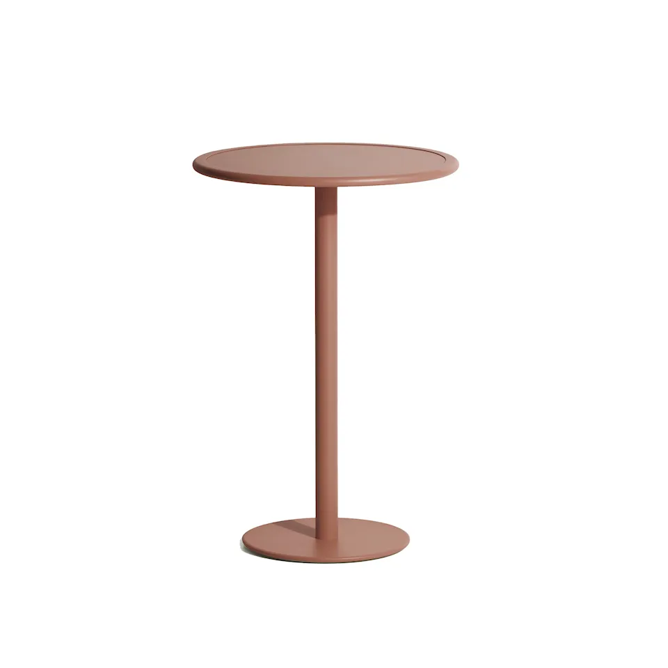 Week-End Round Bistro Table, Terracotta