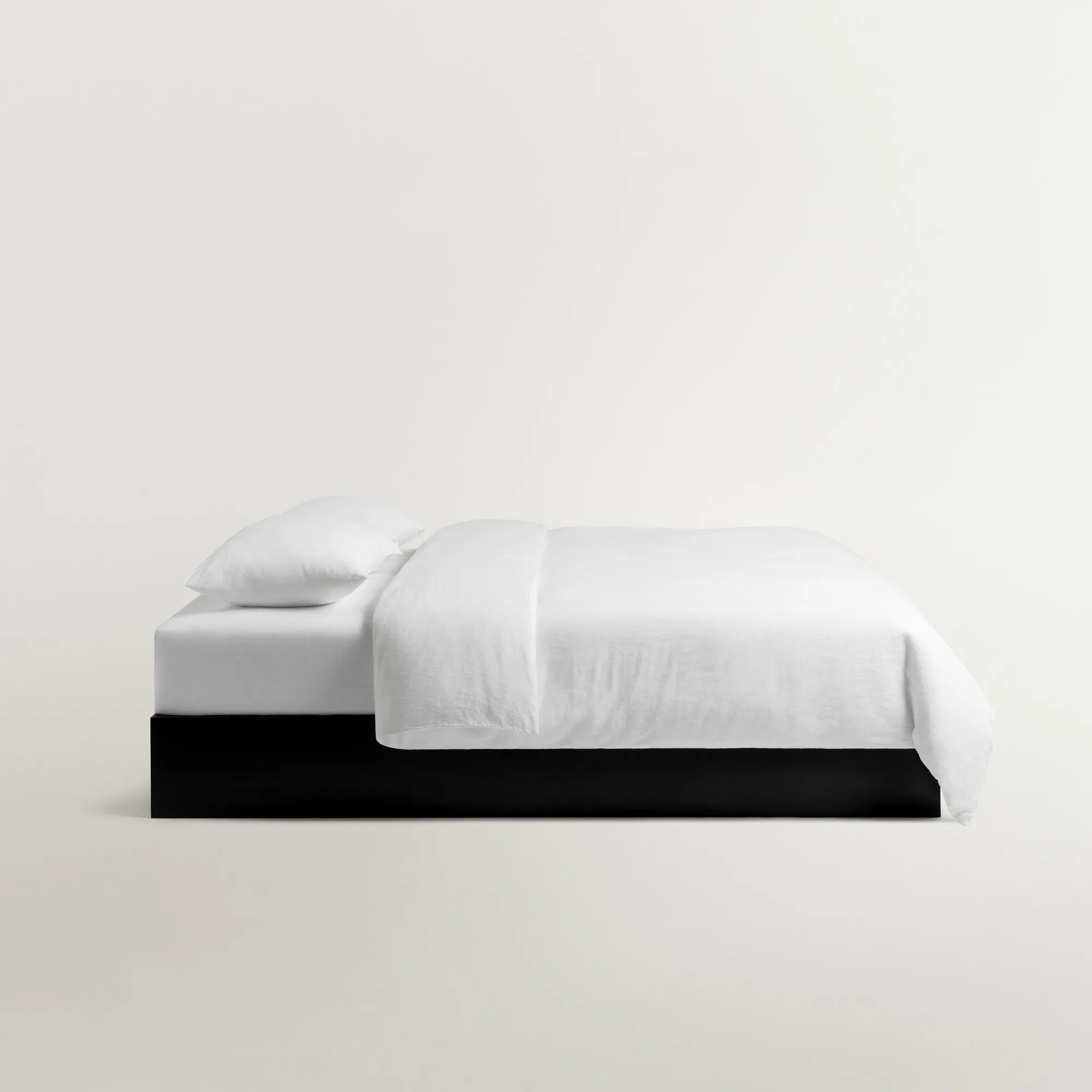 Linen Blend Crisp White påslakan - 6