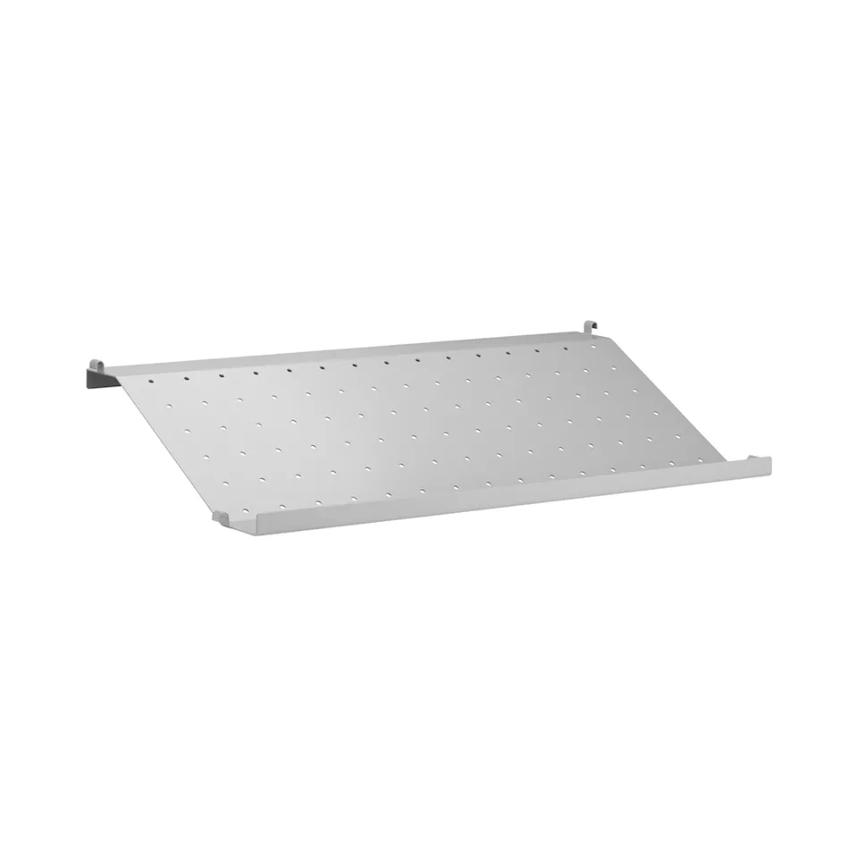 Skohylla metall 58x30cm grå