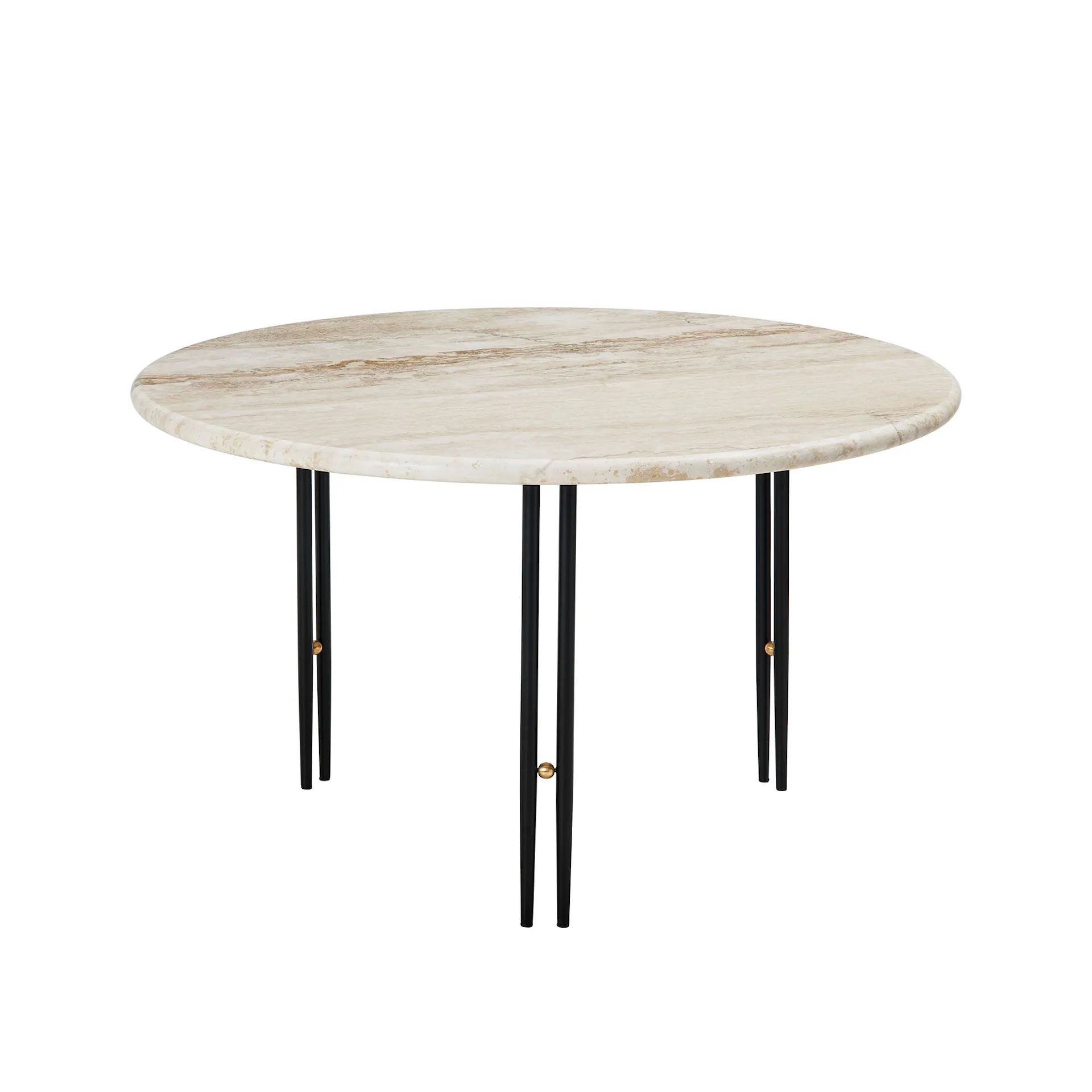 IOI Coffee Table - Round, Ø70 Top Rippled Beige - Gubi - GamFratesi - NO GA