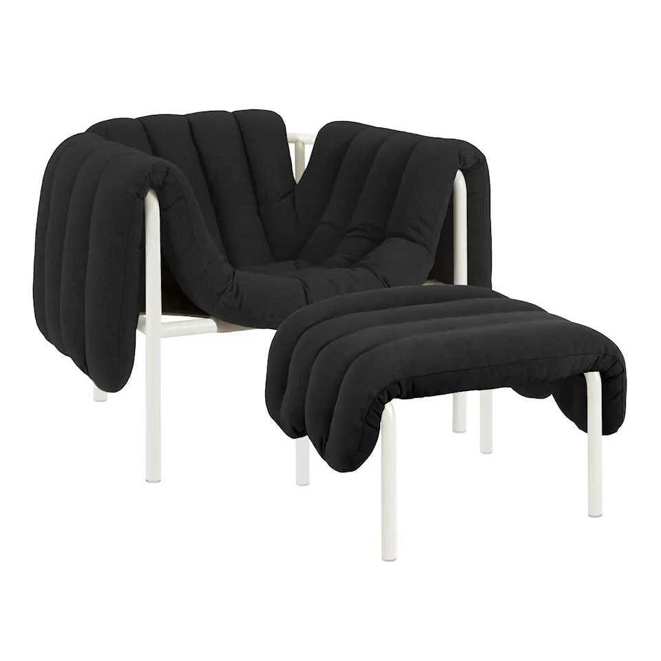 Puffy Lounge Chair + Ottoman