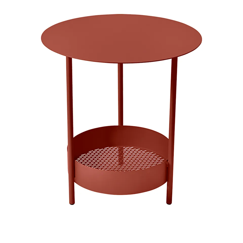 Salsa Pedestal Table, Red Ochre