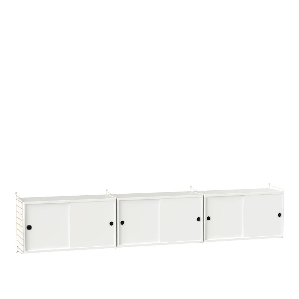 Vardagsrum hyllsystem D vit/beige