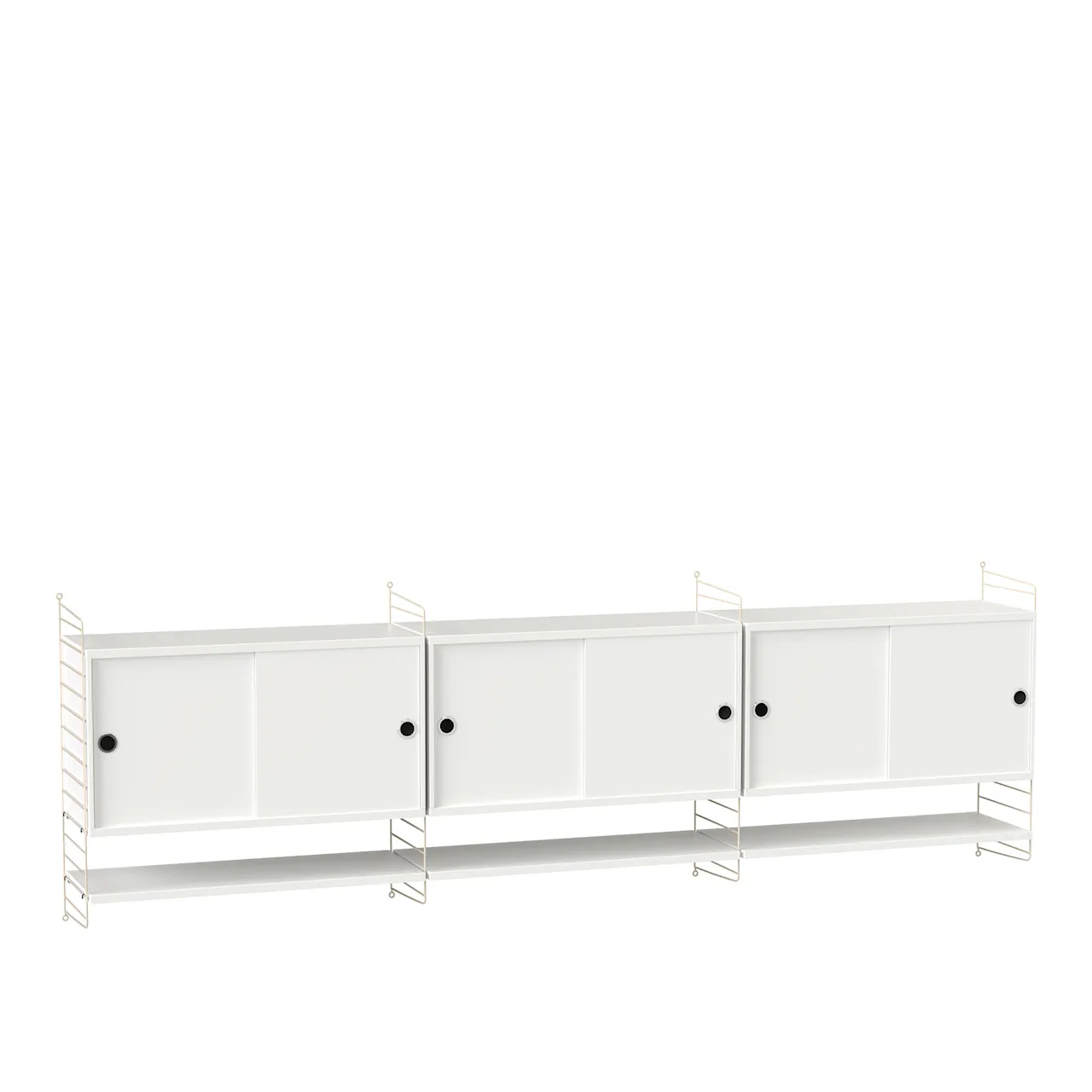 Vardagsrum hyllsystem E ask/beige