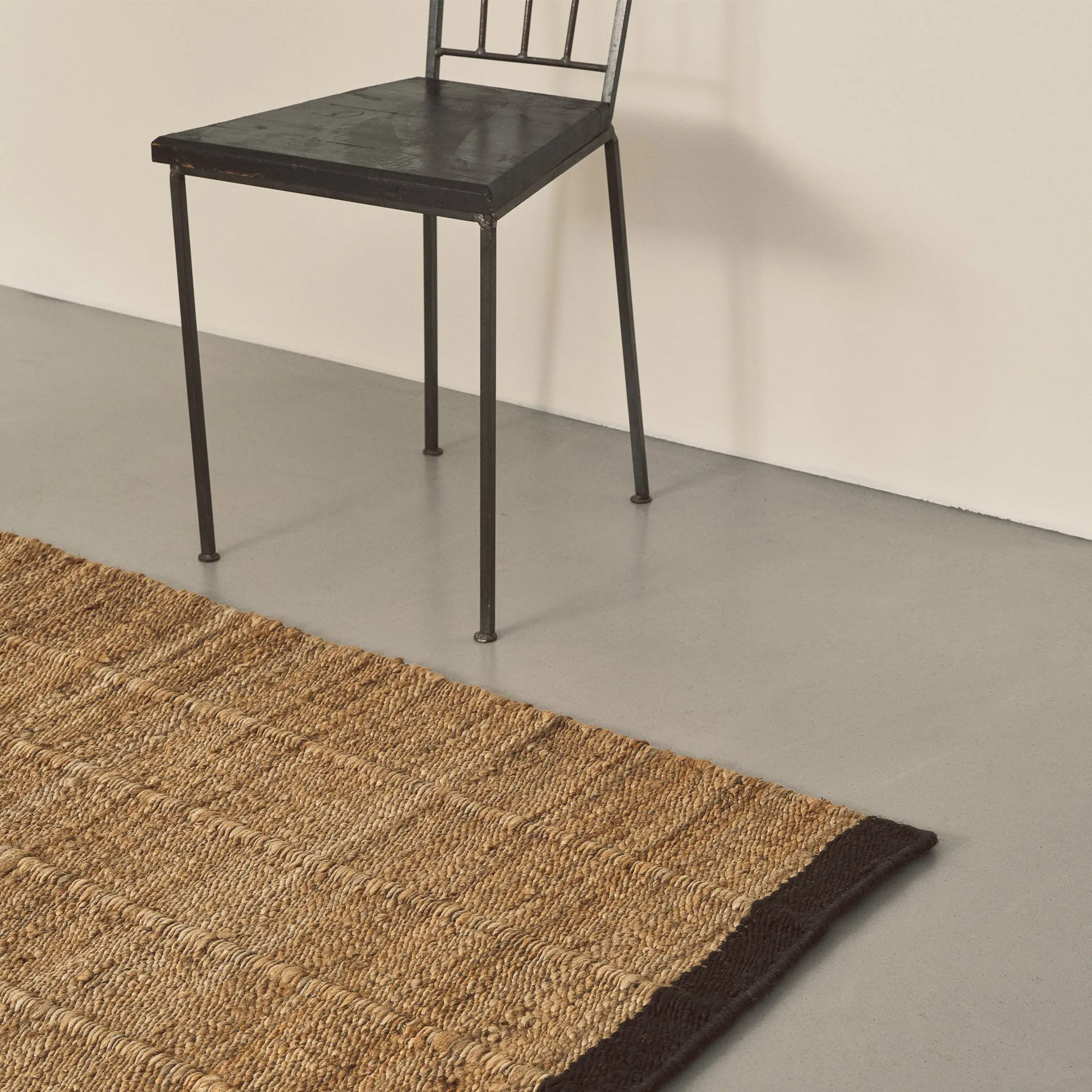 Jute Runner Black jutematta