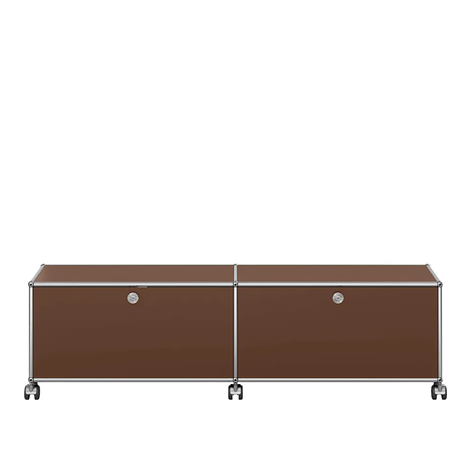 USM Haller 43 Low media unit, USM Brown