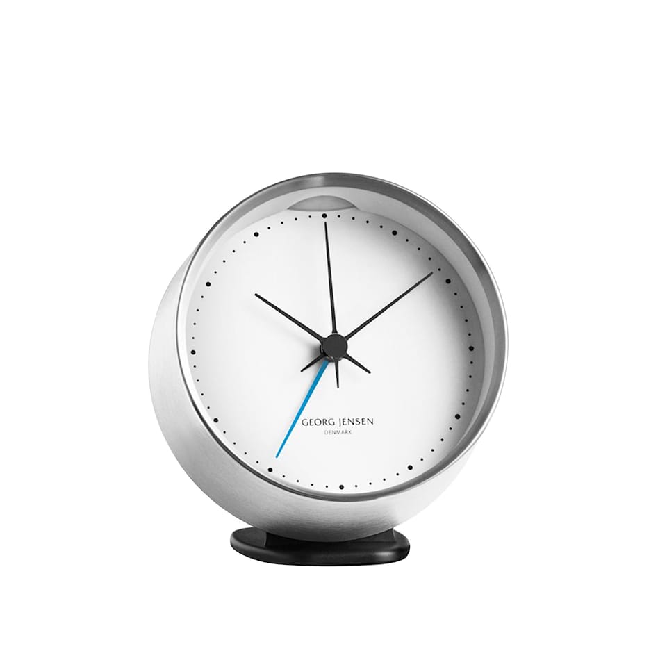 Henning Koppel Alarm Clock - Steel/White
