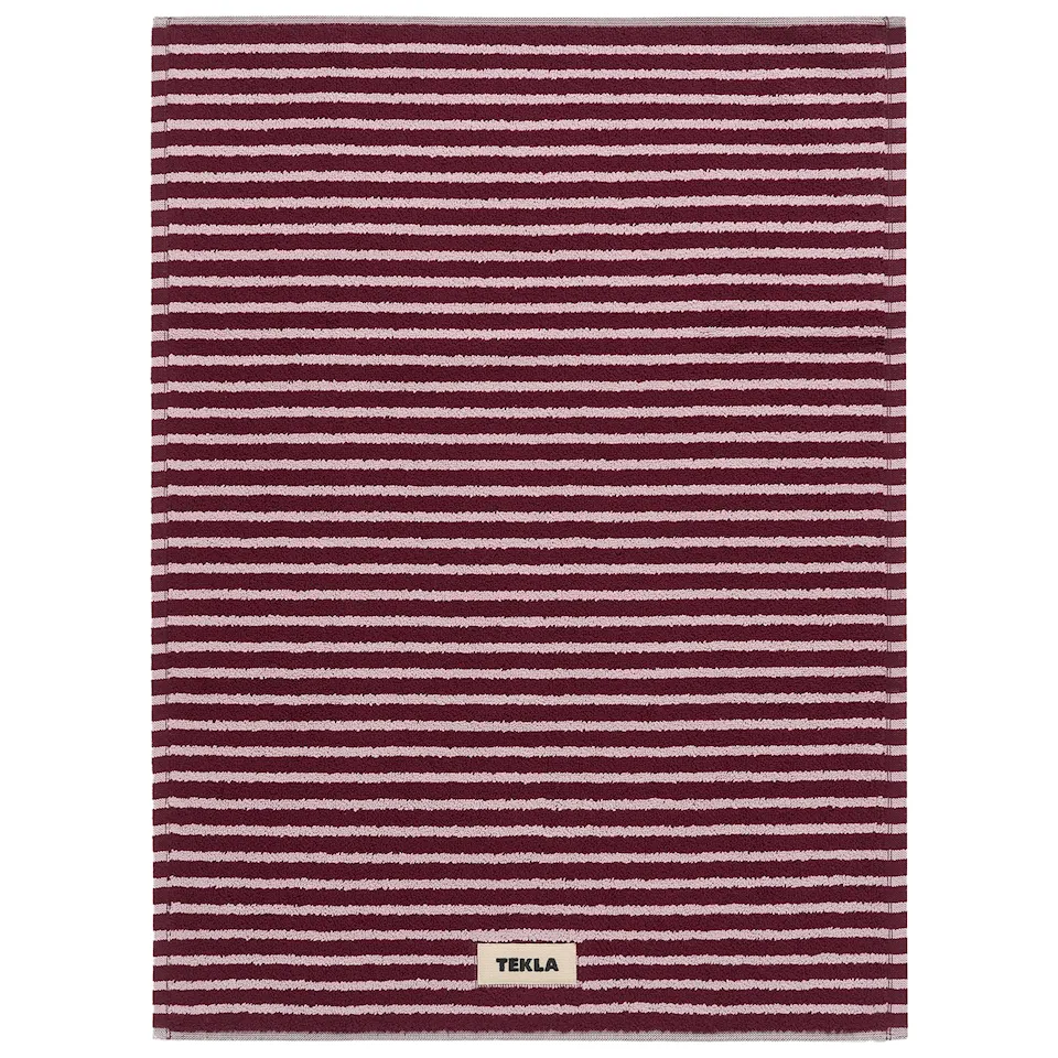  Terry Red and Rose Stripes badrumsmatta 50x70 cm