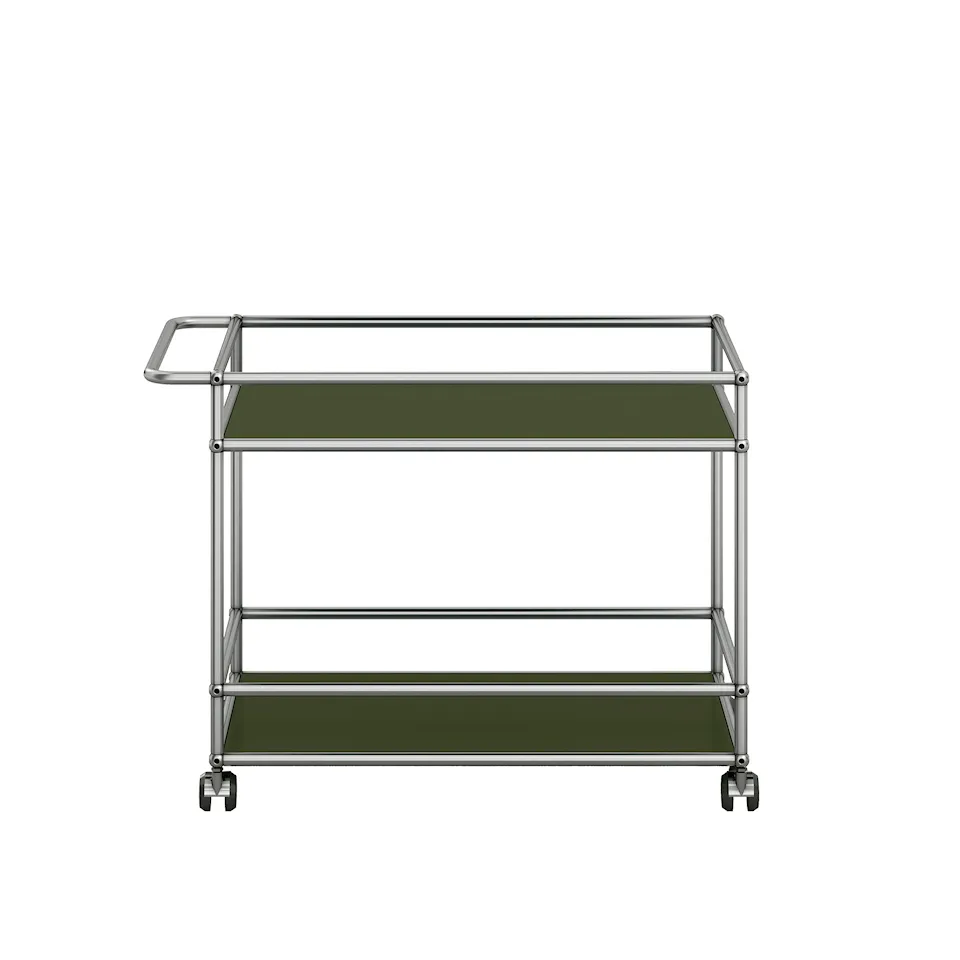 USM Haller Serving Trolley Olive Green