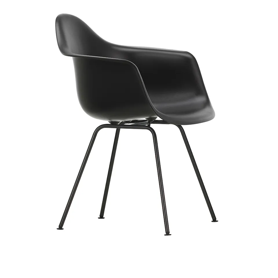 Eames Plastic Armchair DAX - 12 Deep Black - Basic Dark Base