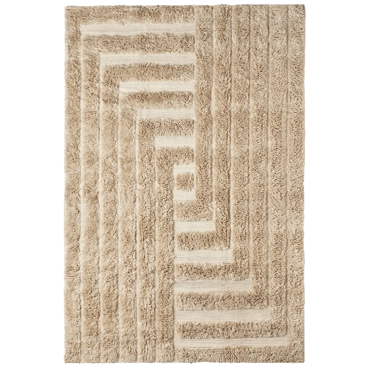Shaggy Labyrinth Beige 200 X 300