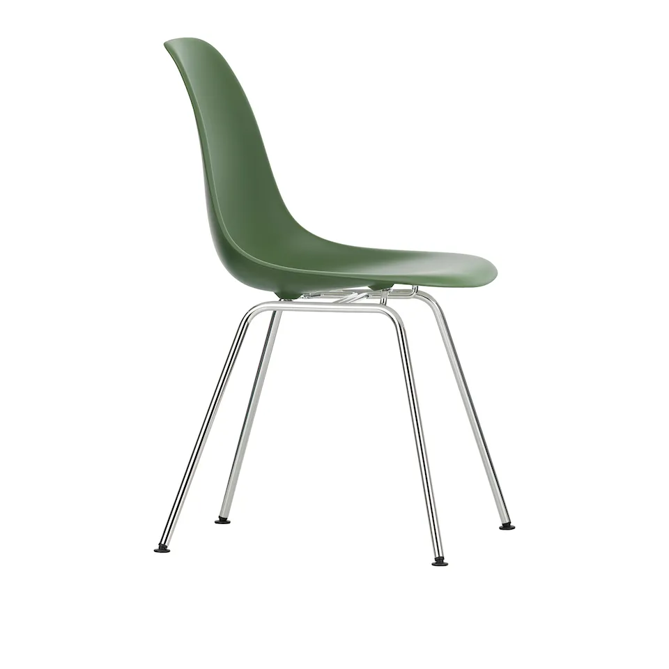 Eames Plastic Chair DSX - 48 Forest - Chrome Base