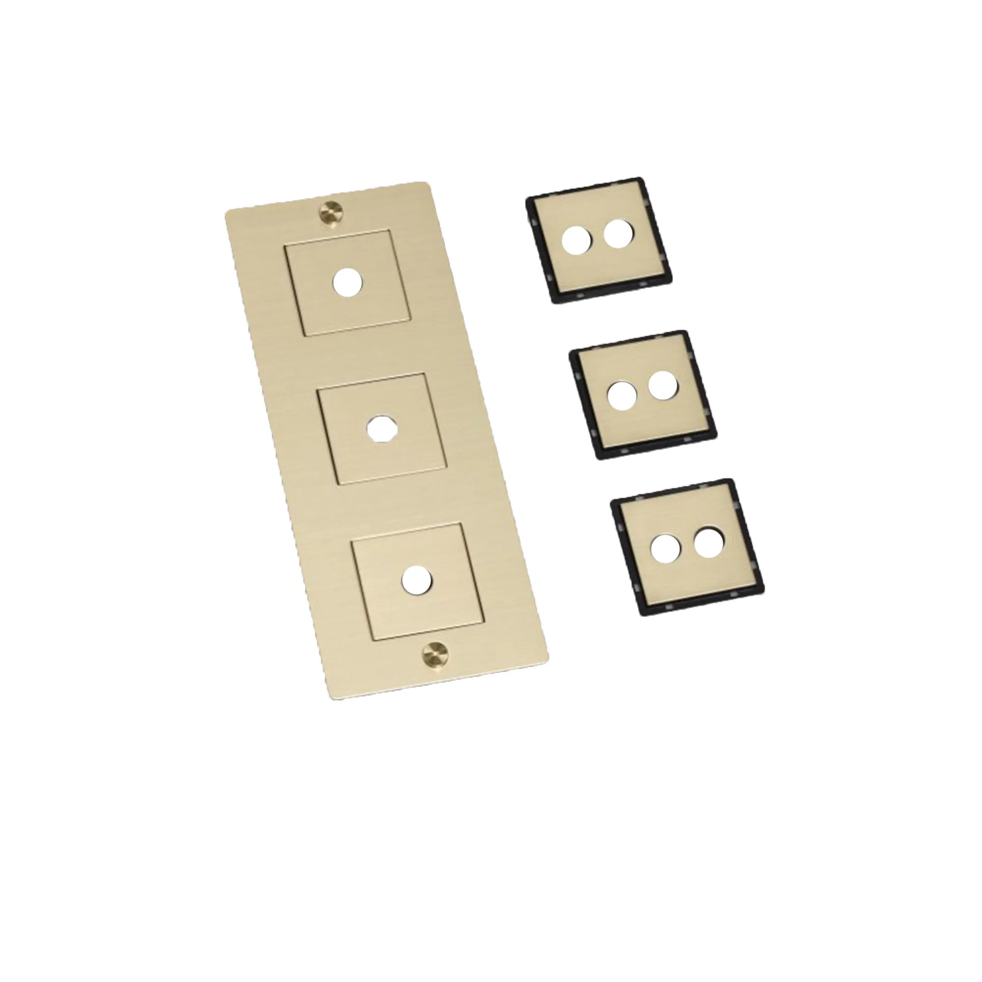 3G Wall Plate Vertical With Infills - 1